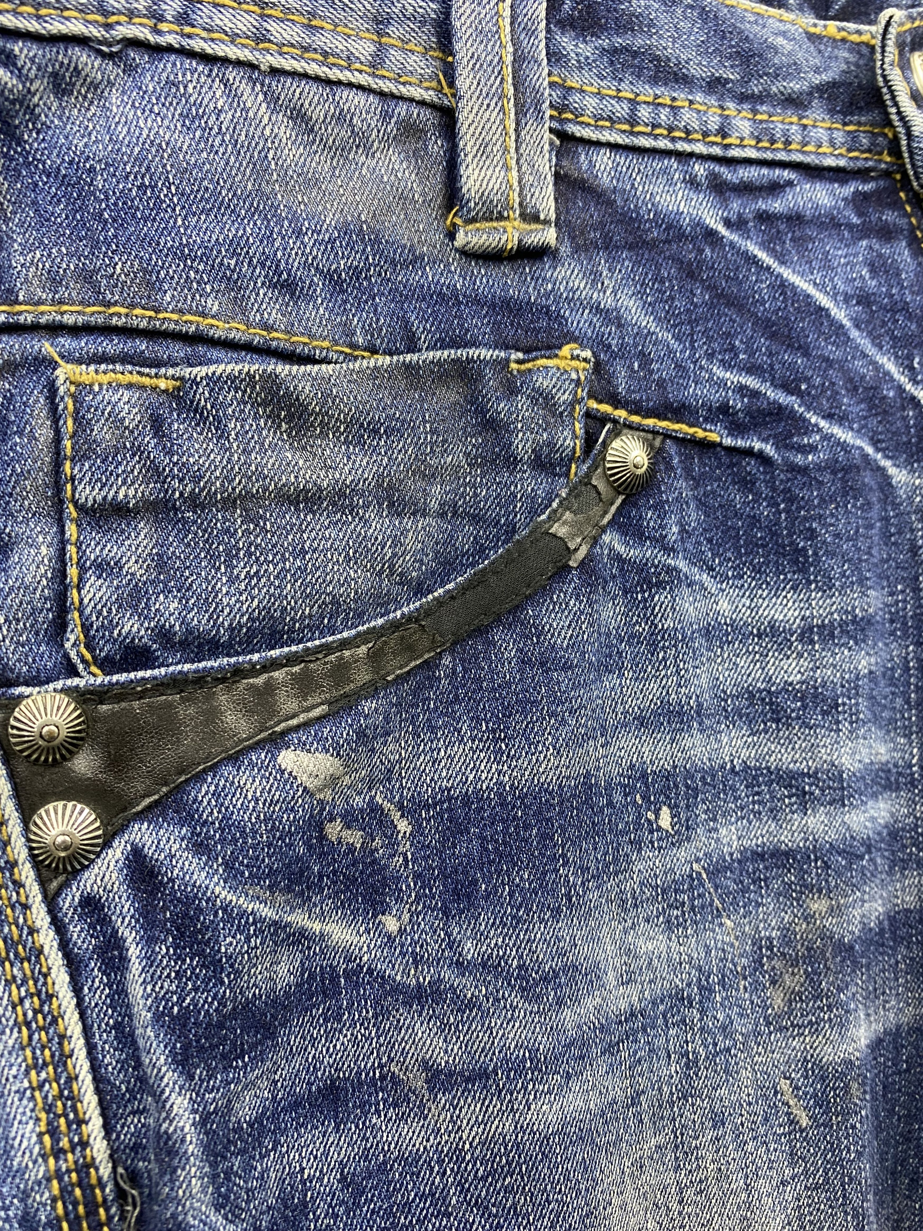 Japanese Brand Vintage Japanese Brand Trim co. Back Buckle Denim Jean Size US 32 / EU 48 - 11 Thumbnail
