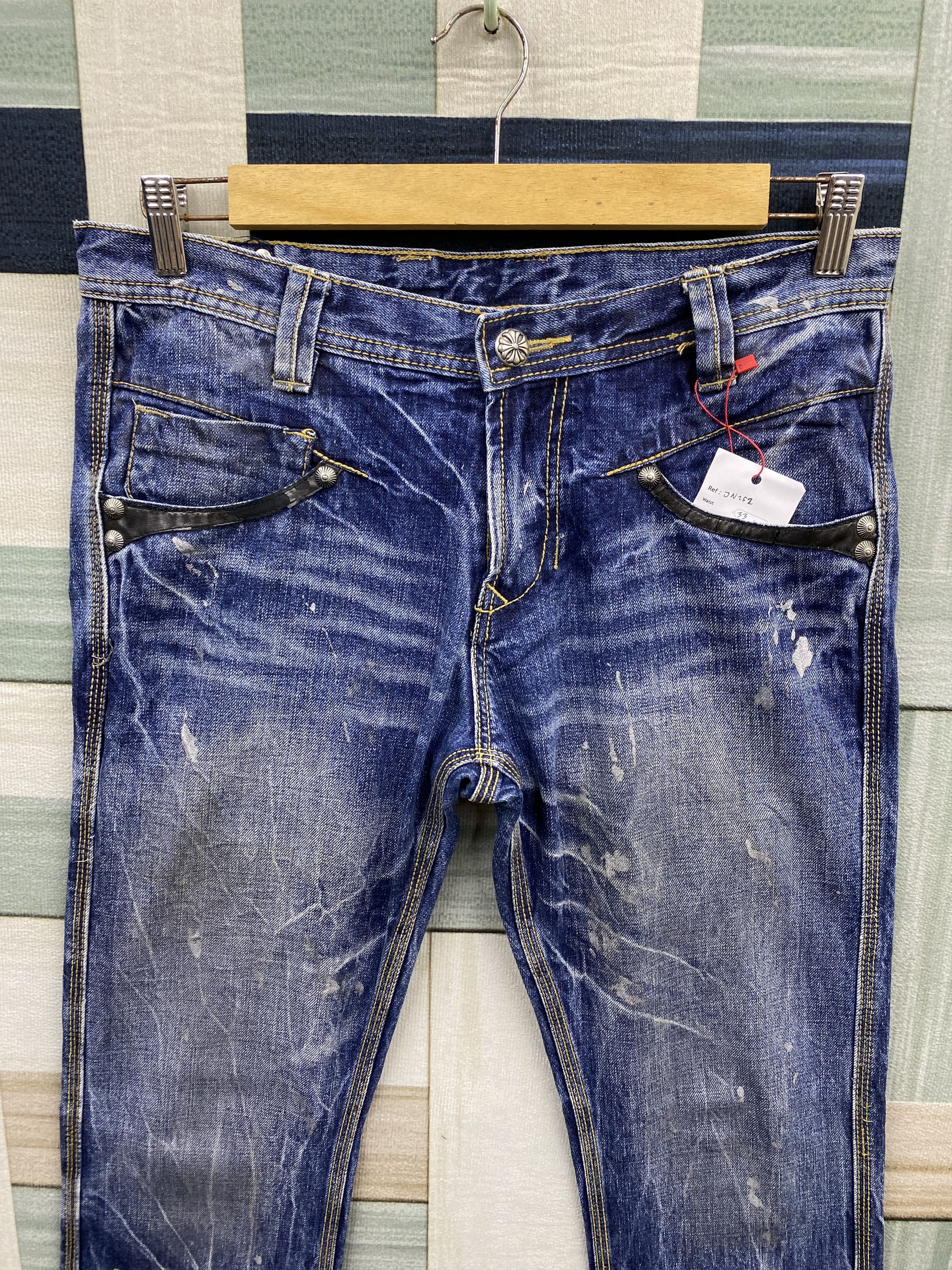 Japanese Brand Vintage Japanese Brand Trim co. Back Buckle Denim Jean Size US 32 / EU 48 - 3 Thumbnail