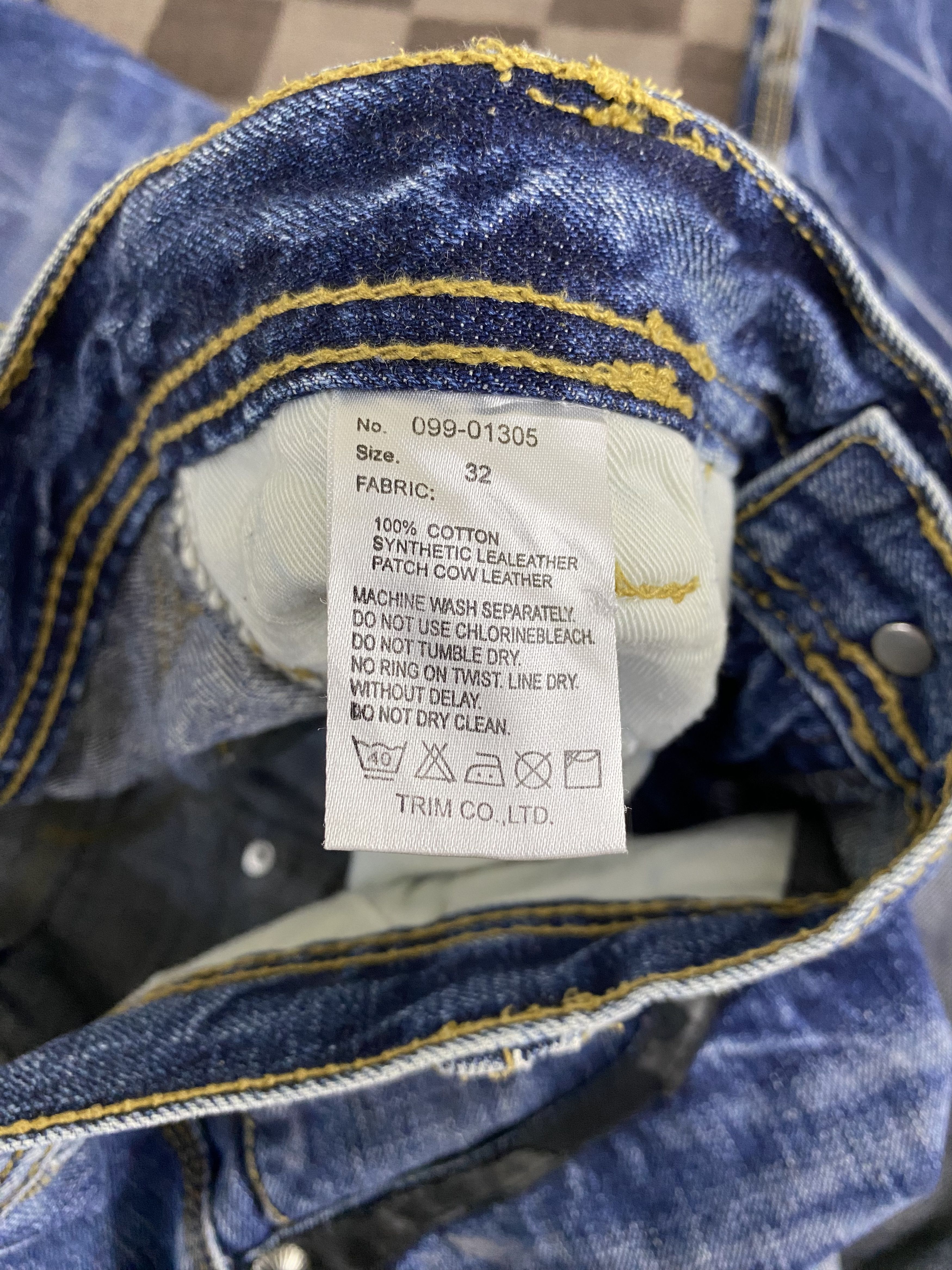 Japanese Brand Vintage Japanese Brand Trim co. Back Buckle Denim Jean Size US 32 / EU 48 - 21 Thumbnail