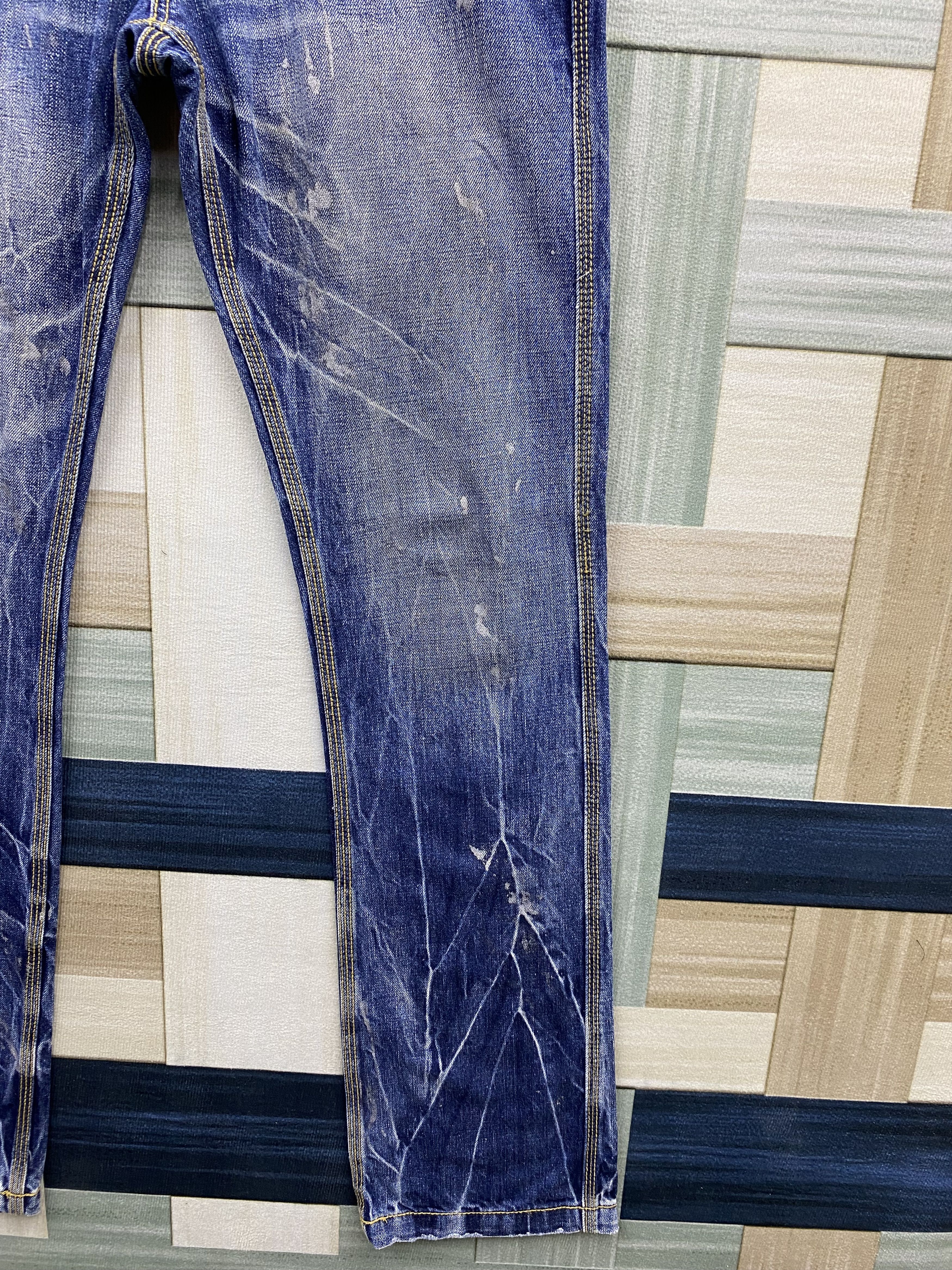 Japanese Brand Vintage Japanese Brand Trim co. Back Buckle Denim Jean Size US 32 / EU 48 - 7 Thumbnail