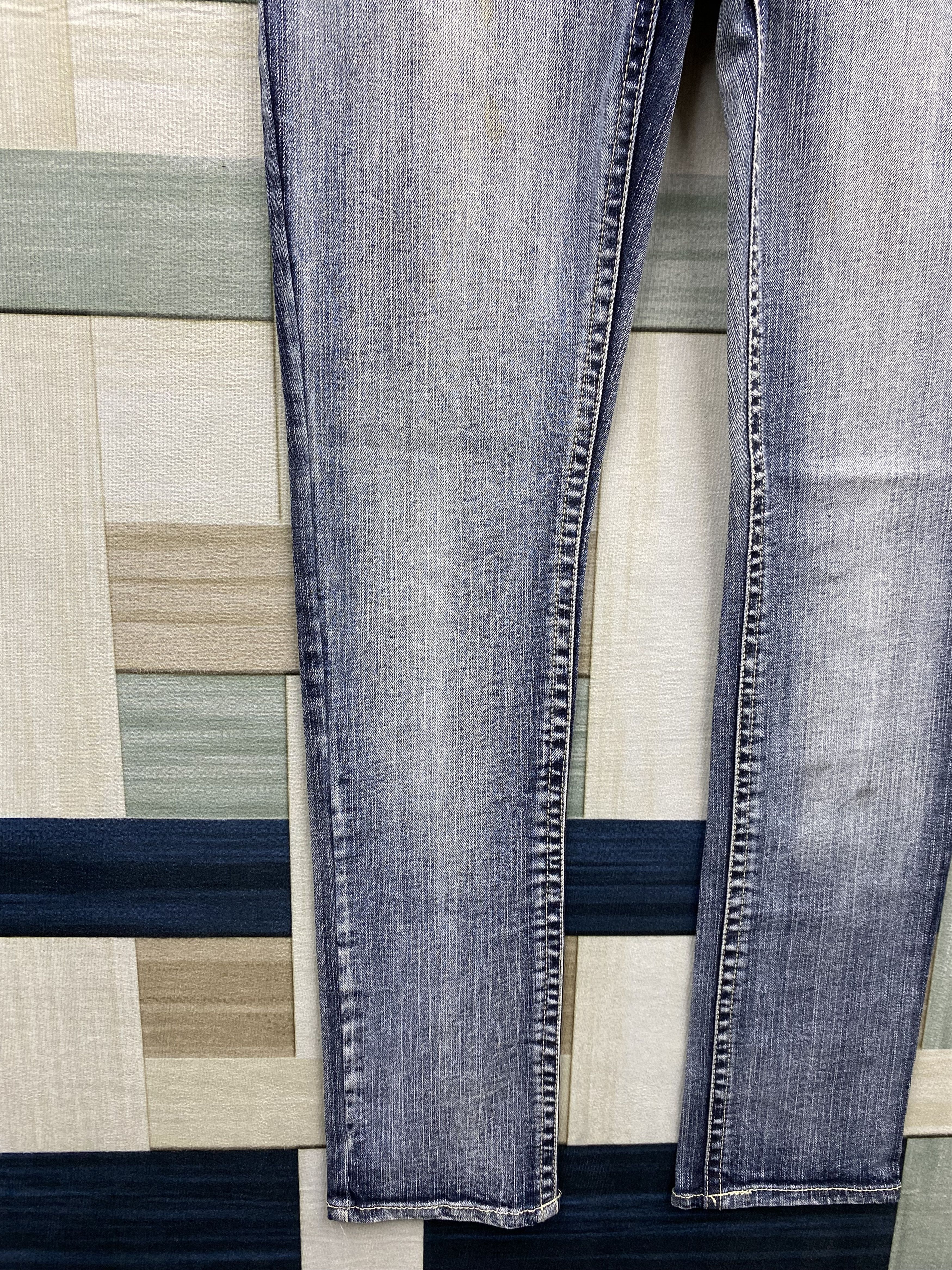 Japanese Brand × Vintage Japanese Brand Speed Thrash Skinny Faded Style Denim Jean Size 31" - 5 Thumbnail