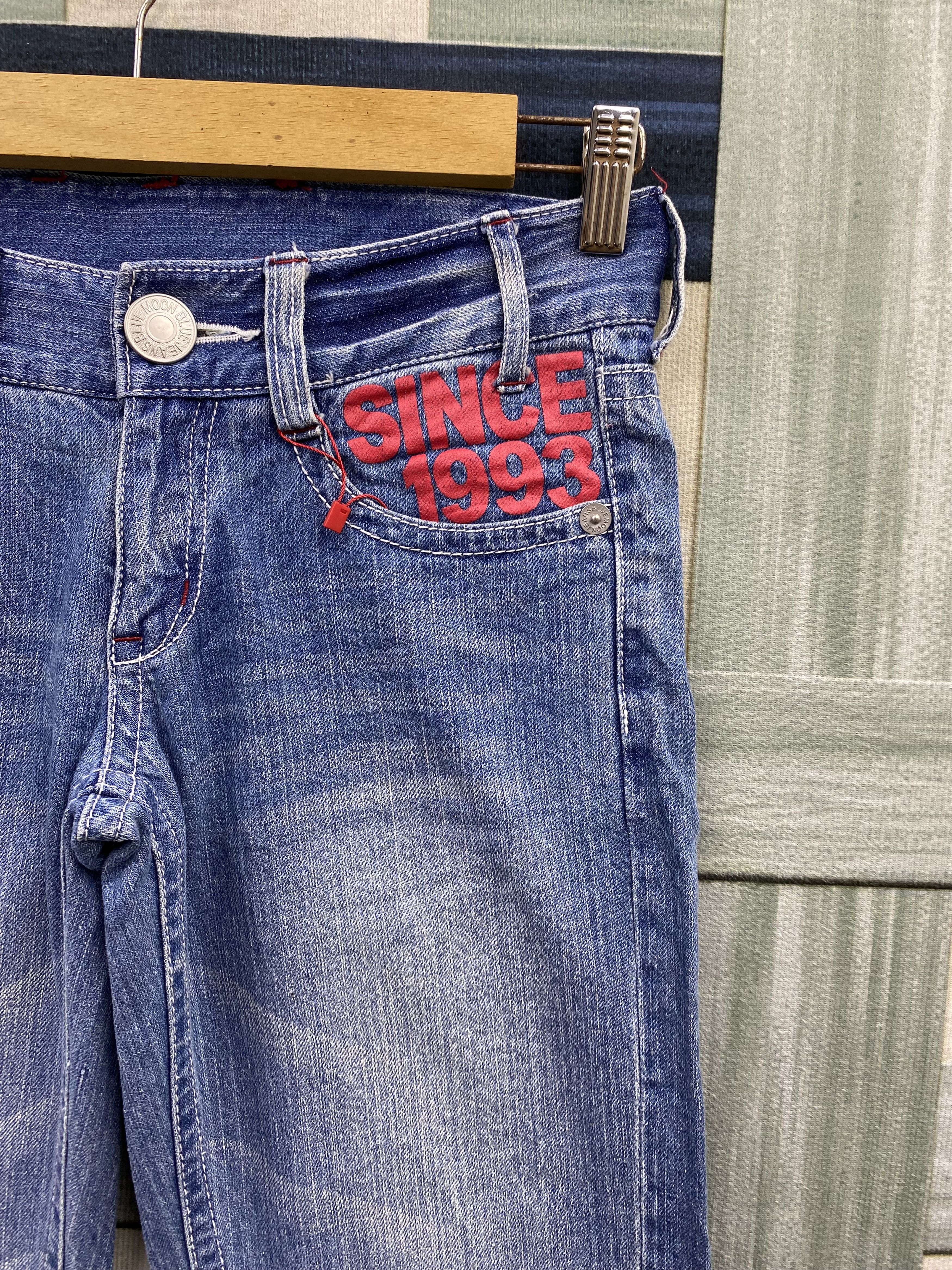 Japanese Brand Japanese Brand Blue Moon Blue Printed Denim Jean Size 26" / US 2 / IT 38 - 4 Thumbnail