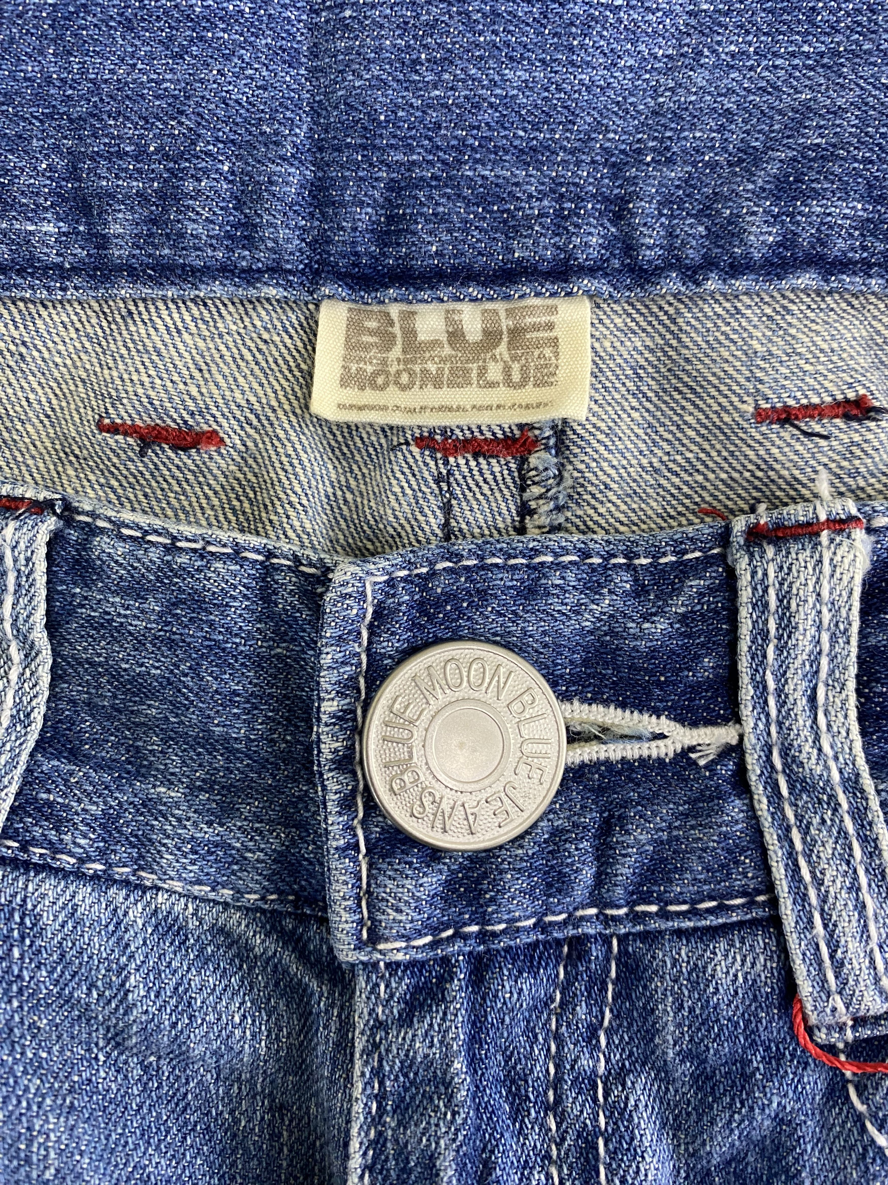 Japanese Brand Japanese Brand Blue Moon Blue Printed Denim Jean Size 26" / US 2 / IT 38 - 17 Thumbnail