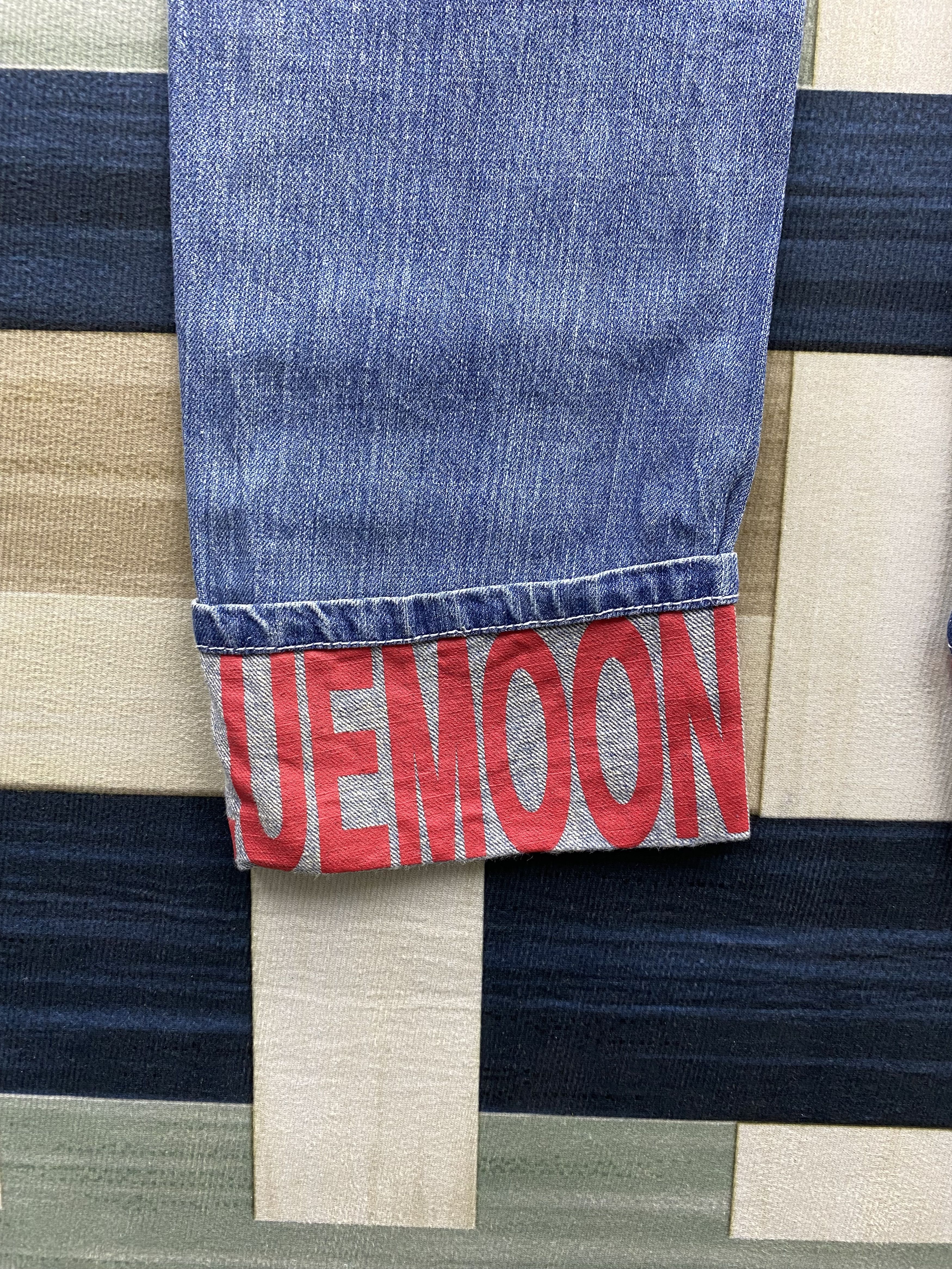 Japanese Brand Japanese Brand Blue Moon Blue Printed Denim Jean Size 26" / US 2 / IT 38 - 14 Thumbnail