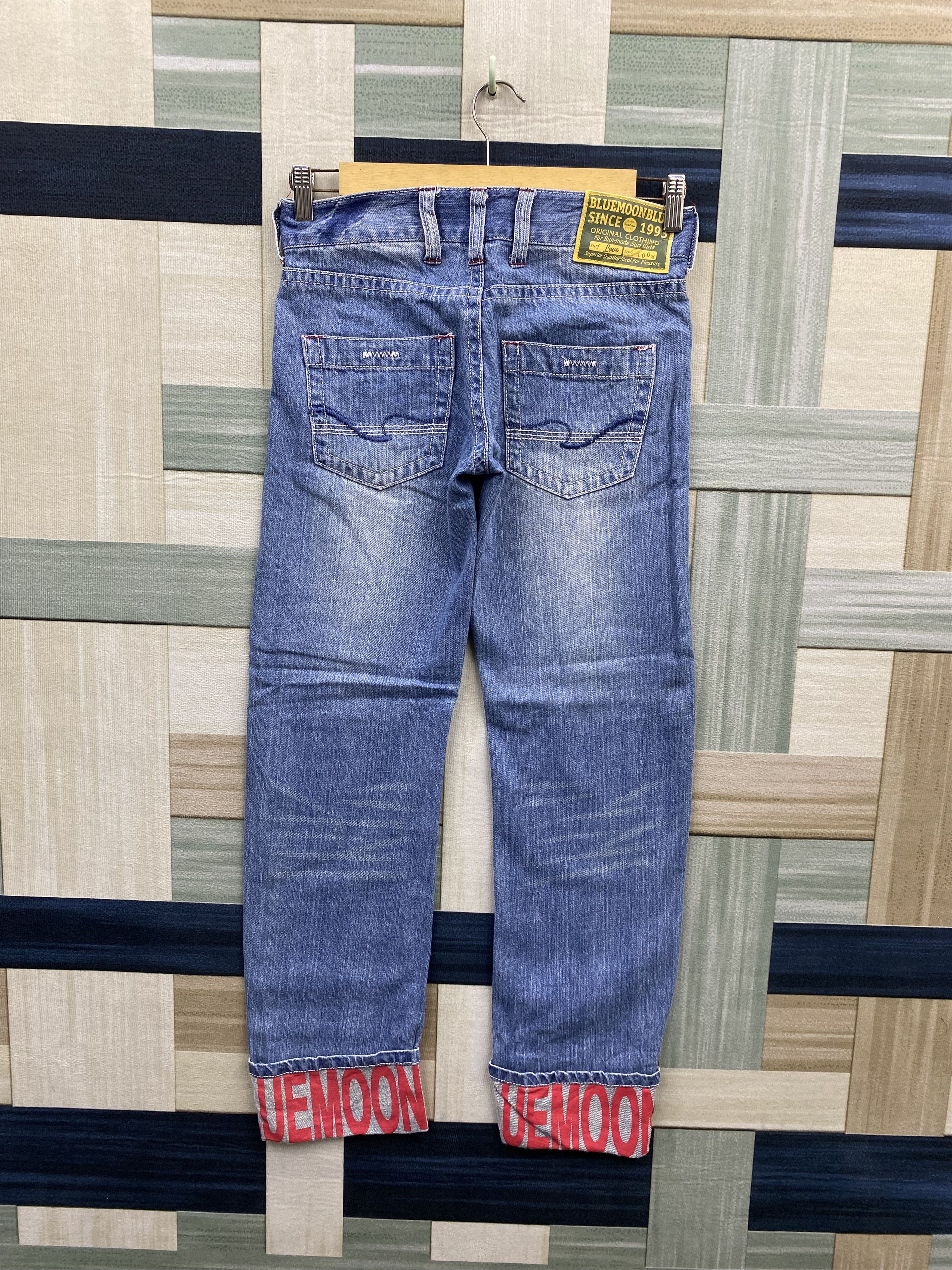 Japanese Brand Japanese Brand Blue Moon Blue Printed Denim Jean Size 26" / US 2 / IT 38 - 10 Thumbnail