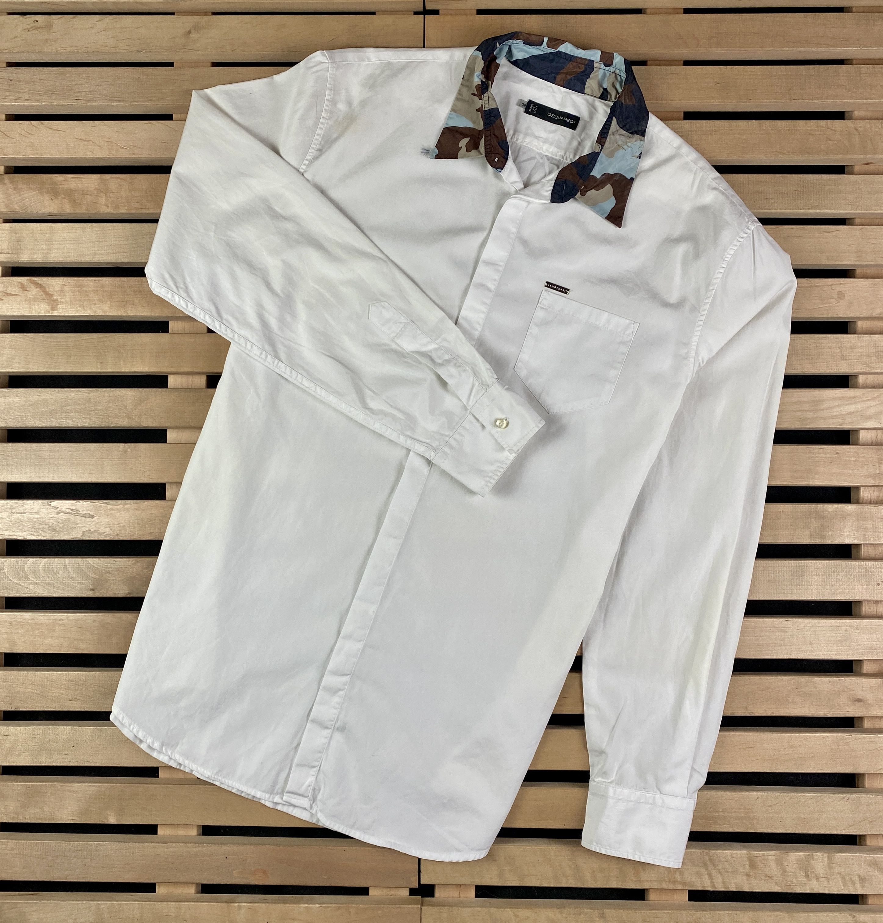 Dsquared2 Mens Shirt Long Sleeve Dsquared2 Size 52 Size US L / EU 52-54 / 3 - 1 Thumbnail