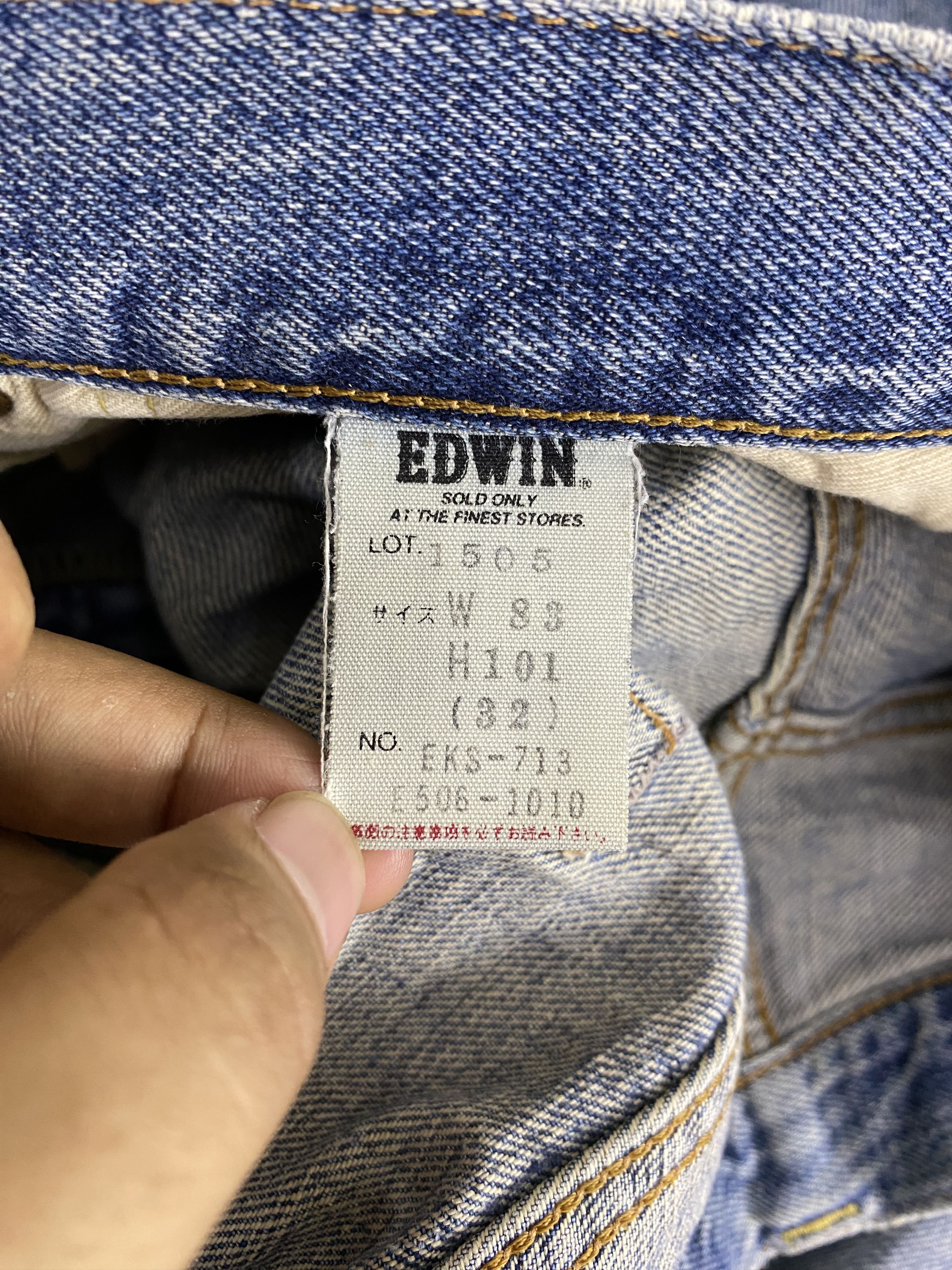 Edwin Vintage Edwin Selvedge Distress Denim Jean Size US 32 / EU 48 - 20 Thumbnail