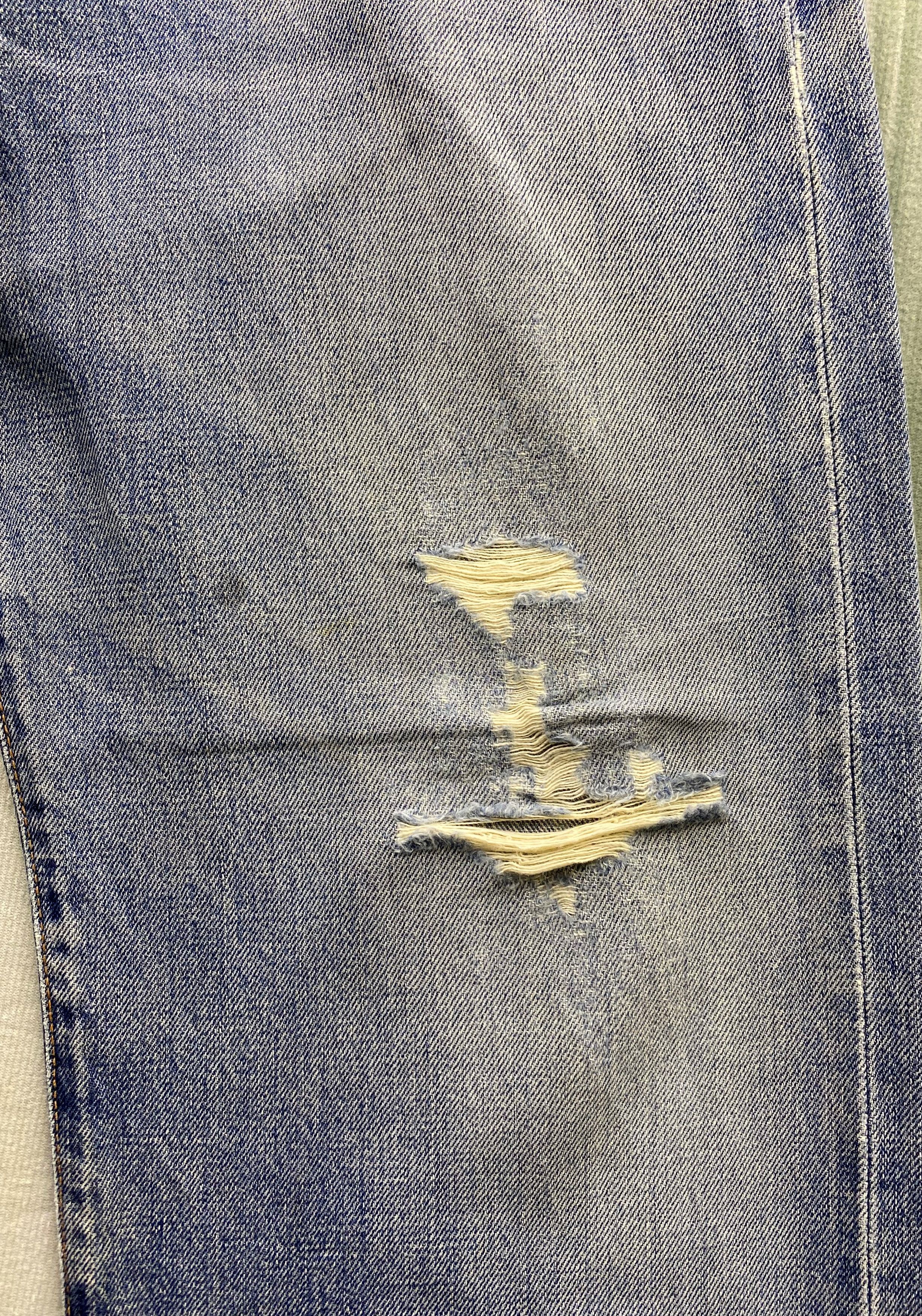 Edwin Vintage Edwin Selvedge Distress Denim Jean Size US 32 / EU 48 - 13 Thumbnail