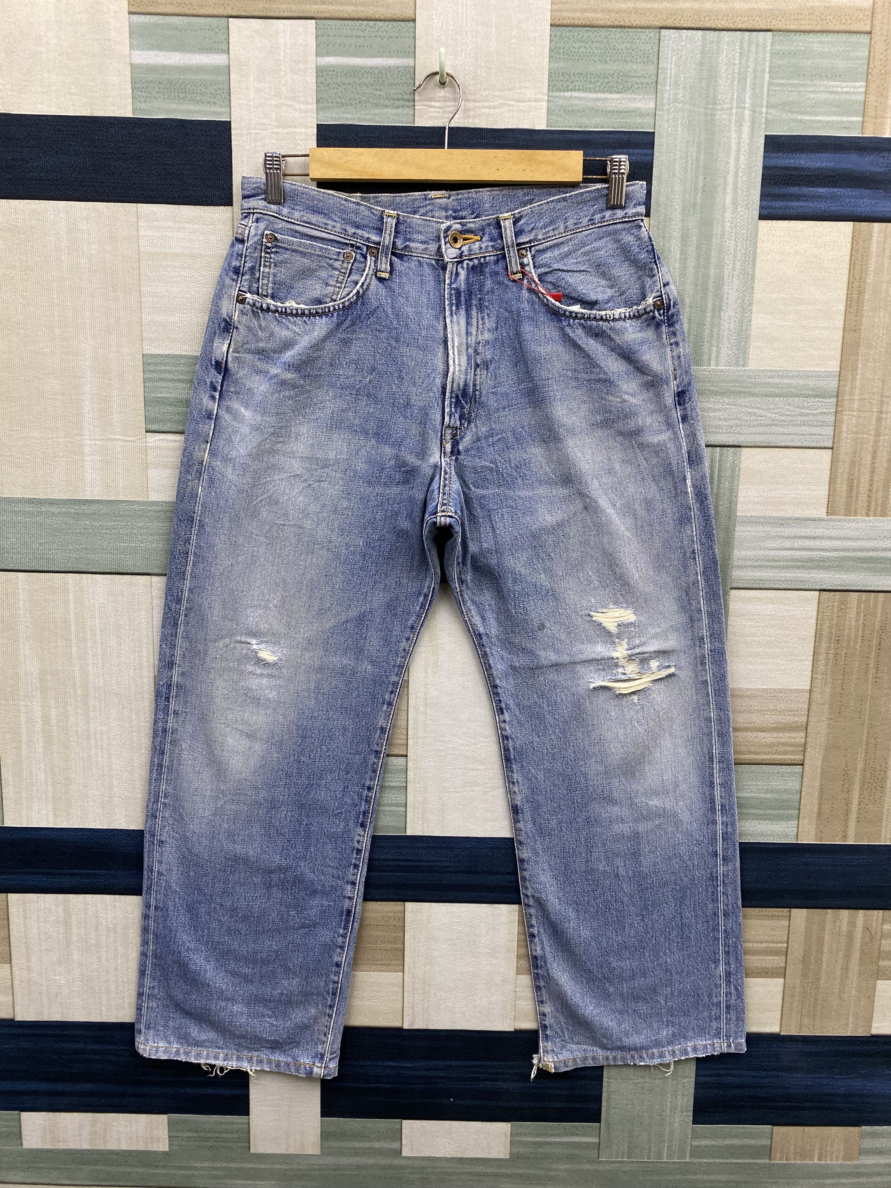 Edwin Vintage Edwin Selvedge Distress Denim Jean Size US 32 / EU 48 - 1 Thumbnail