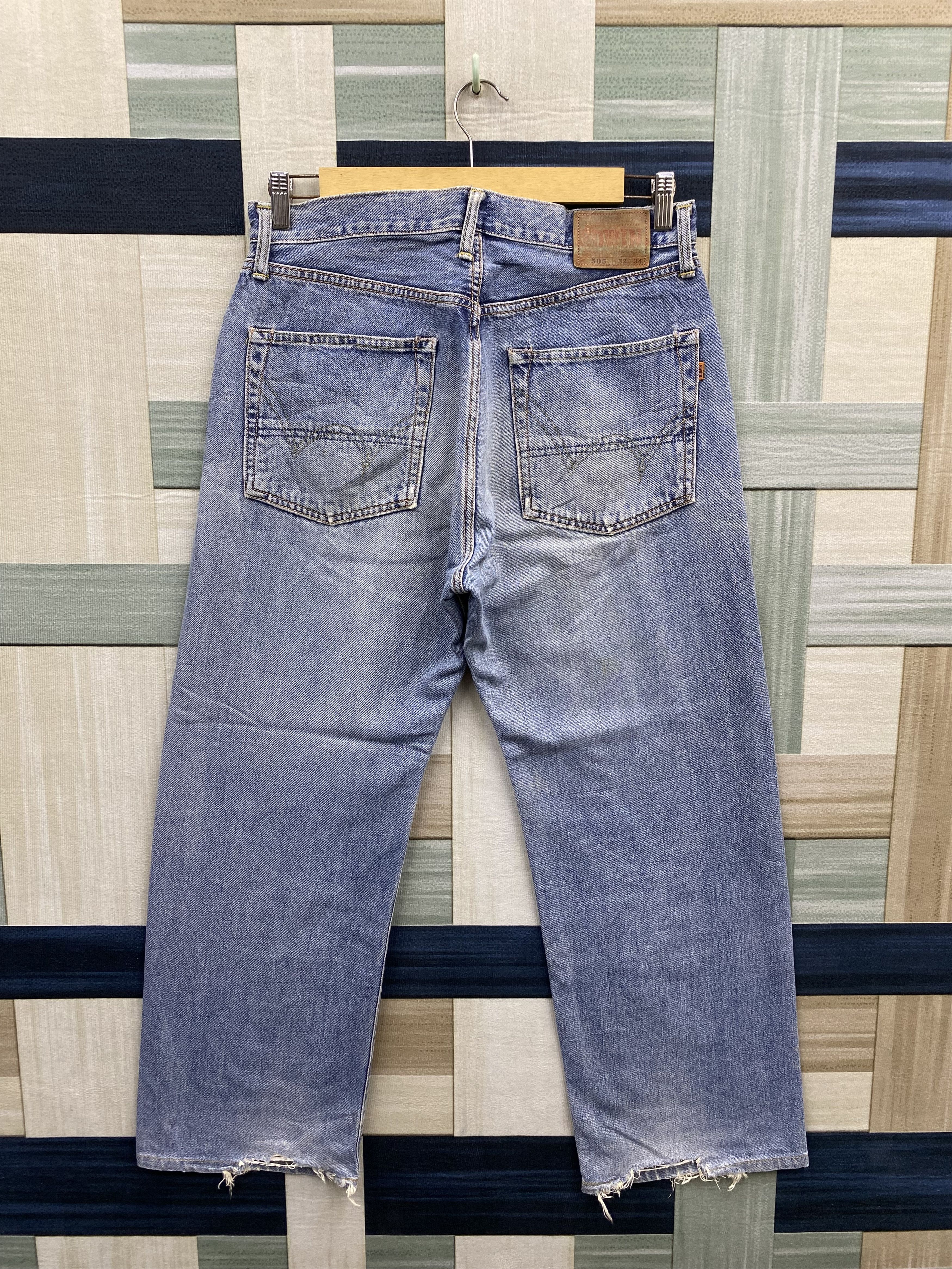 Edwin Vintage Edwin Selvedge Distress Denim Jean Size US 32 / EU 48 - 2 Thumbnail