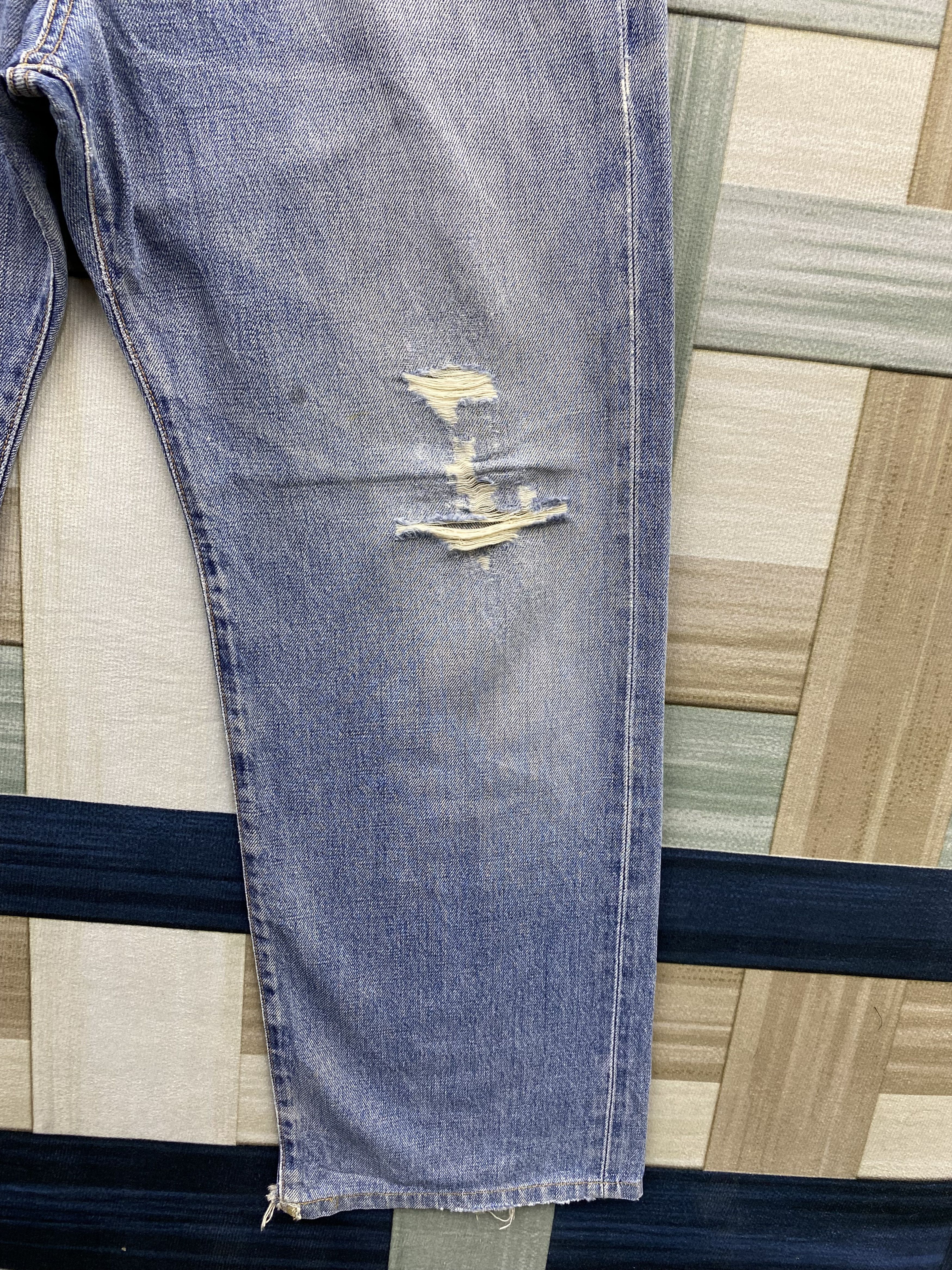 Edwin Vintage Edwin Selvedge Distress Denim Jean Size US 32 / EU 48 - 11 Thumbnail
