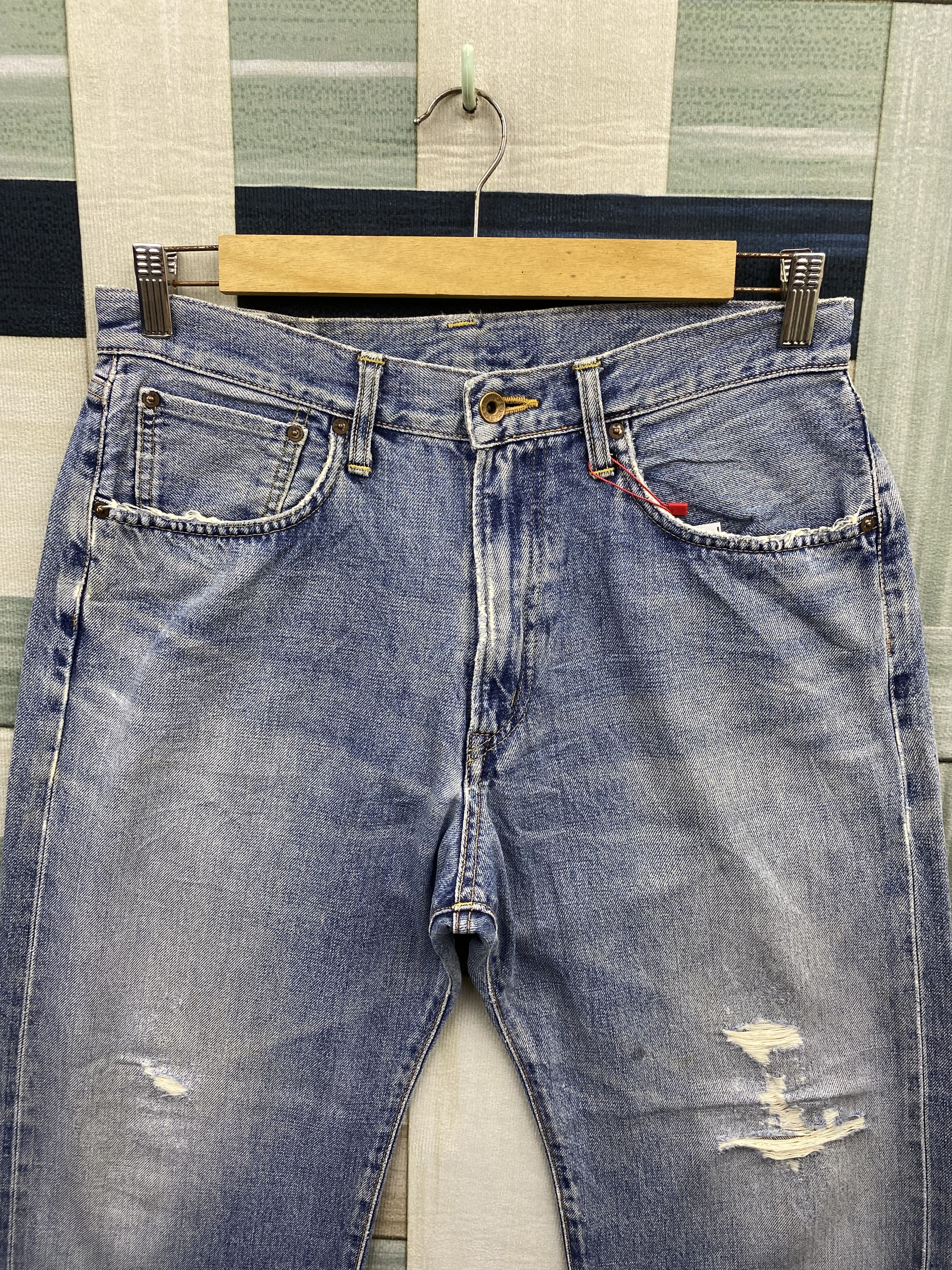 Edwin Vintage Edwin Selvedge Distress Denim Jean Size US 32 / EU 48 - 3 Thumbnail