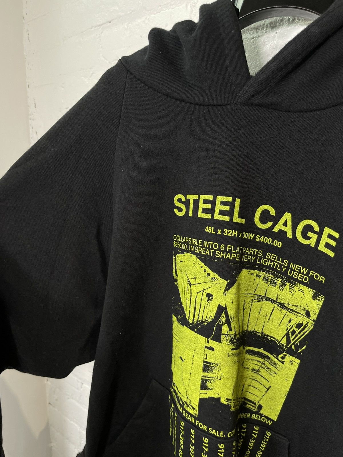 ALEXANDER DIGENOVA AD x 4G Neon Green 1/1 STEEL CAGE HOODIE Oversized Baggy Size US XL / EU 56 / 4 - 6 Thumbnail
