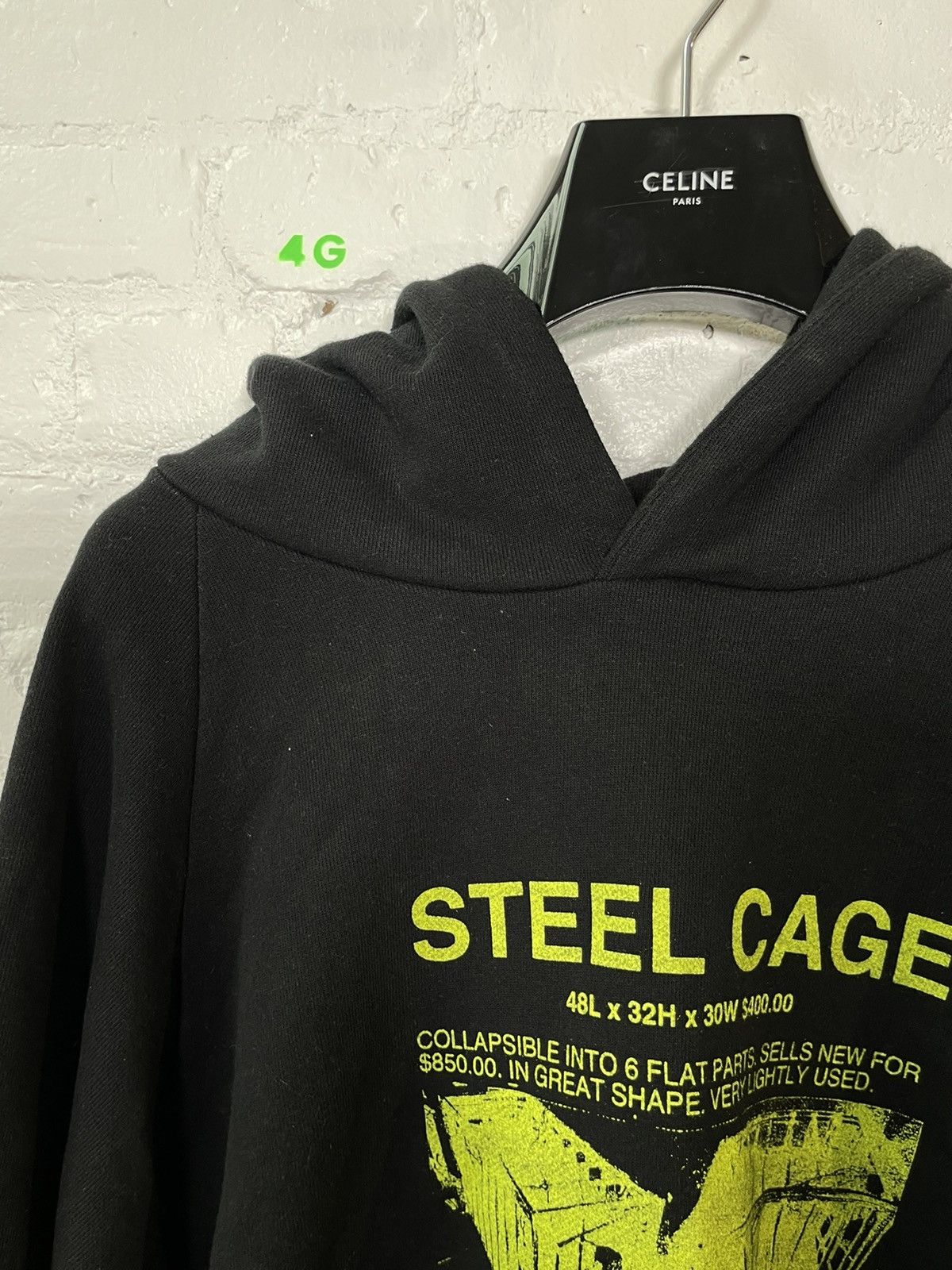 ALEXANDER DIGENOVA AD x 4G Neon Green 1/1 STEEL CAGE HOODIE Oversized Baggy Size US XL / EU 56 / 4 - 7 Thumbnail