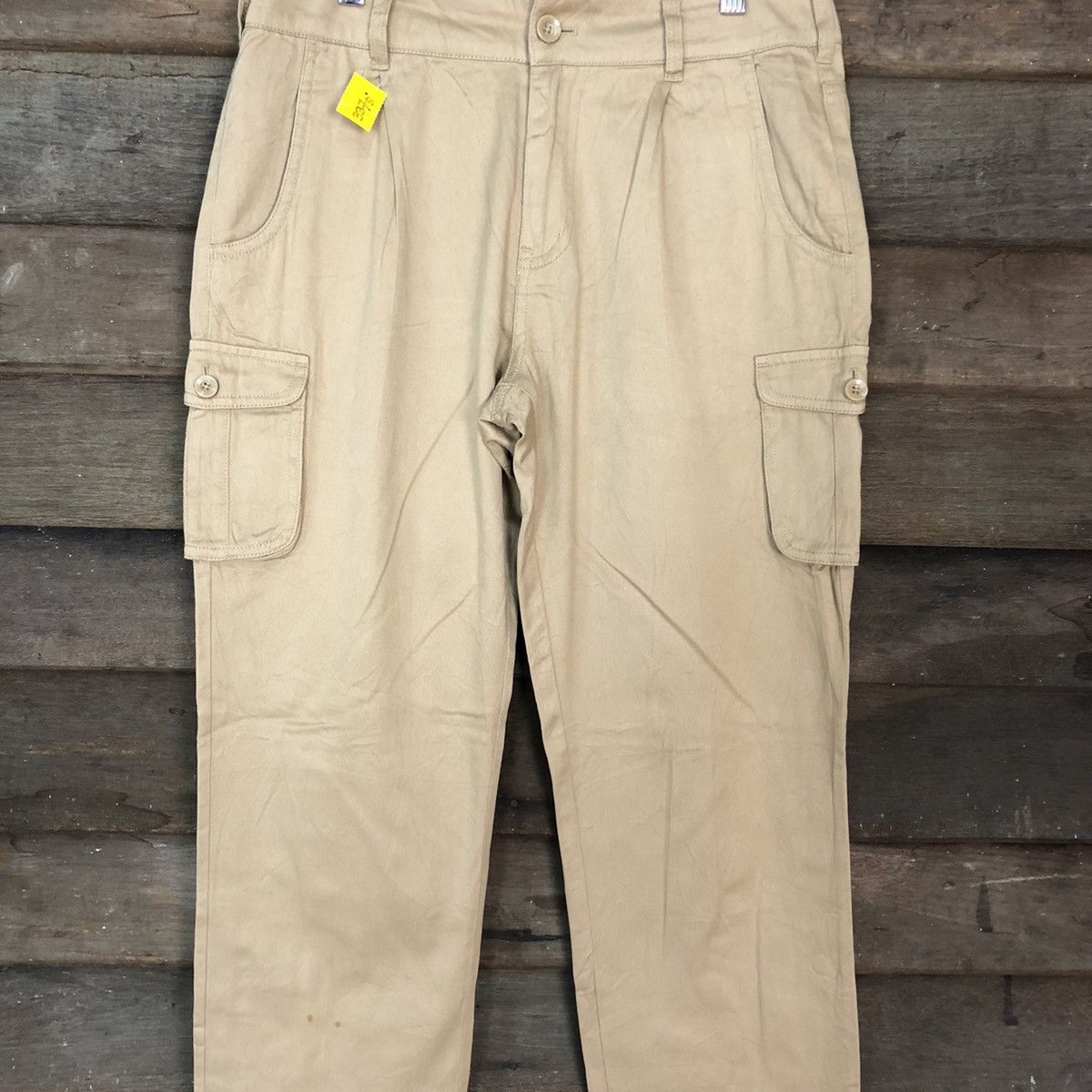 Japanese Brand Japan Brown Multipocket Tactical Cargo Pants #3375 Size US 30 / EU 46 - 4 Thumbnail
