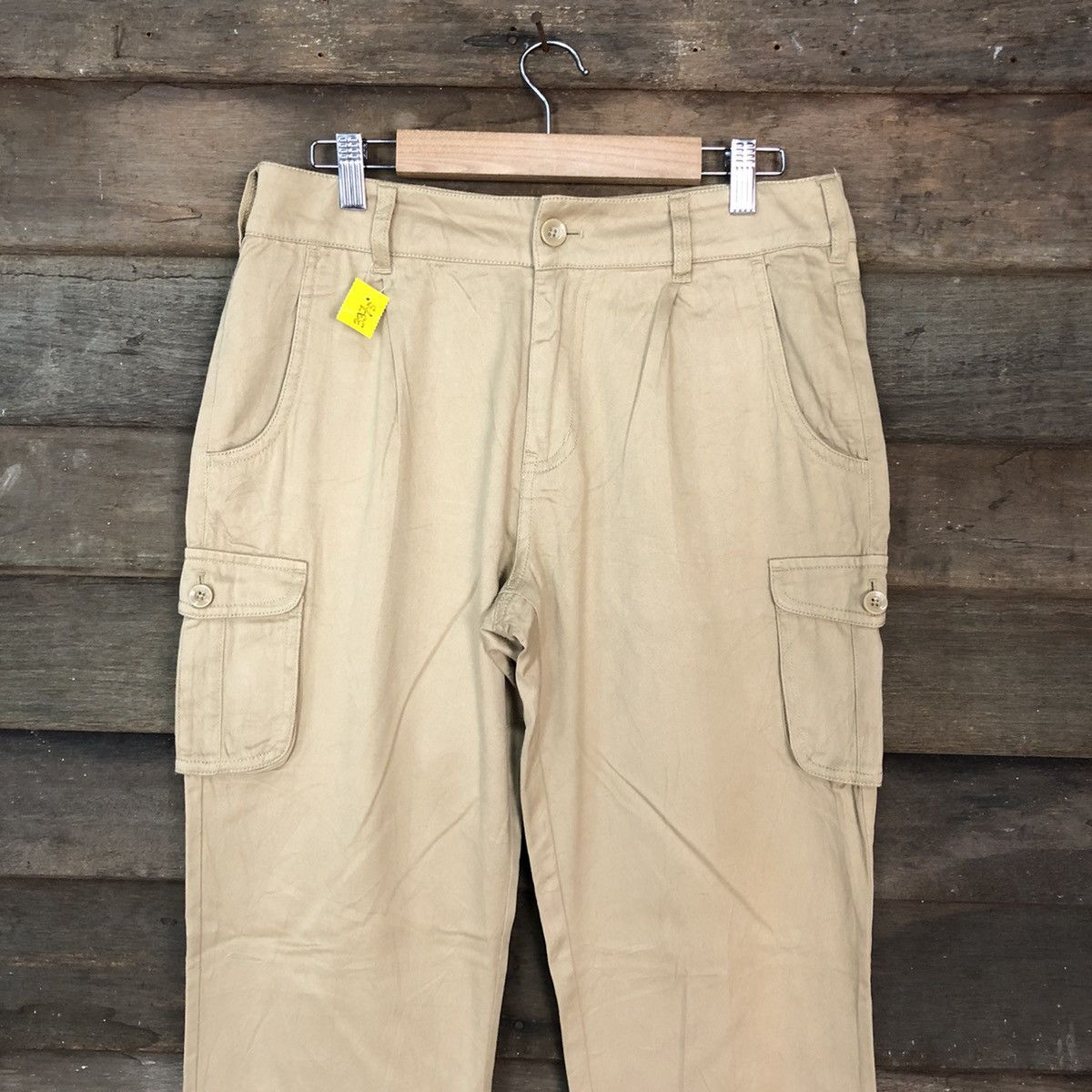 Japanese Brand Japan Brown Multipocket Tactical Cargo Pants #3375 Size US 30 / EU 46 - 2 Thumbnail