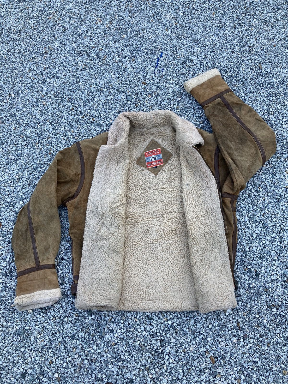 Genuine Leather × Japanese Brand United Worker Shearling Jacket Size US L / EU 52-54 / 3 - 2 Thumbnail
