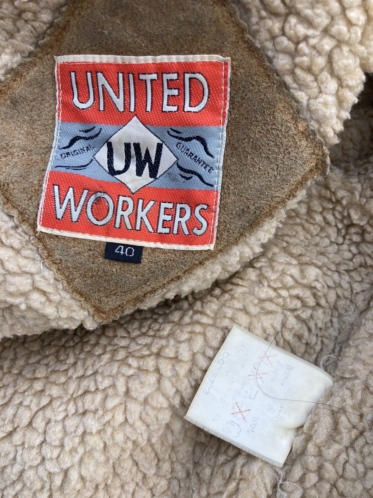 Genuine Leather × Japanese Brand United Worker Shearling Jacket Size US L / EU 52-54 / 3 - 7 Thumbnail