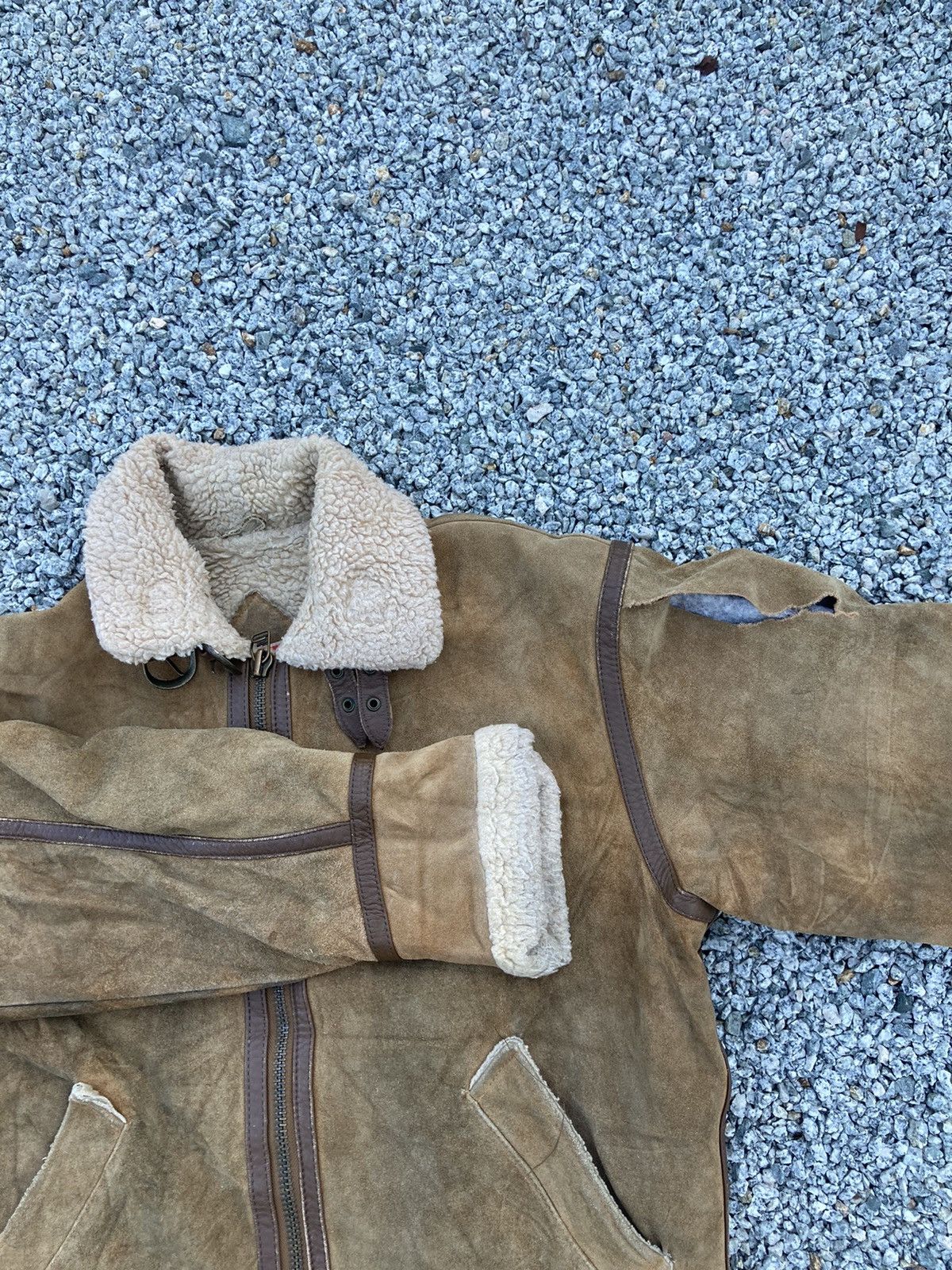 Genuine Leather × Japanese Brand United Worker Shearling Jacket Size US L / EU 52-54 / 3 - 6 Thumbnail
