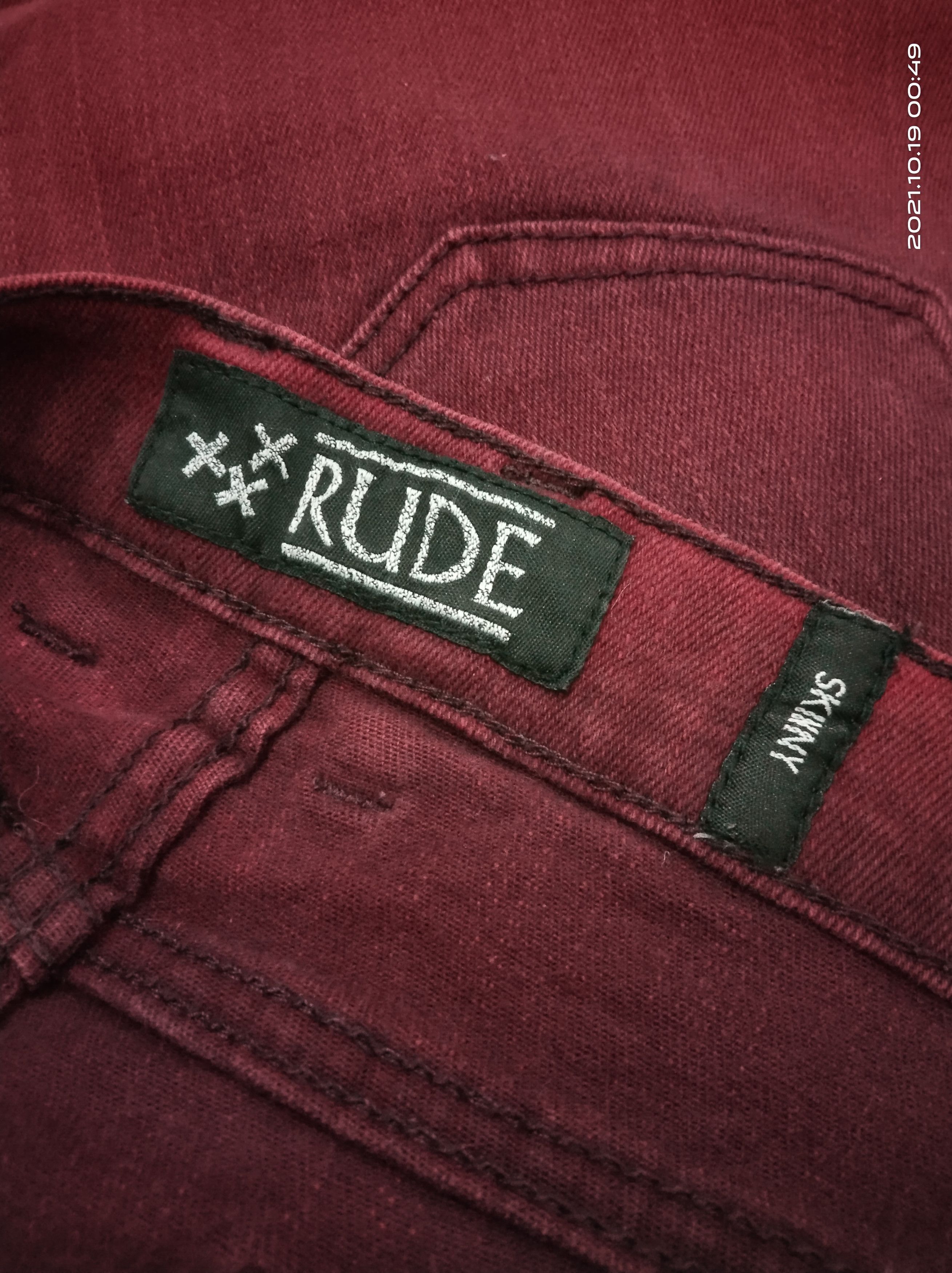 Japanese Brand × Seditionaries RUDE SKINNY TWO TONE DENIM PANTS Size US 32 / EU 48 - 7 Thumbnail