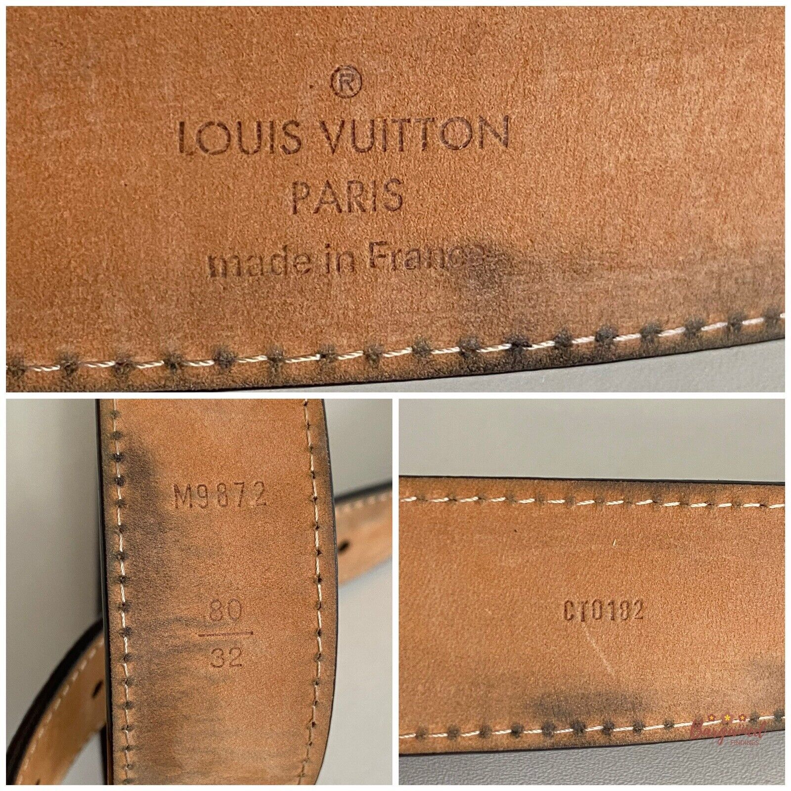 Louis Vuitton Louis Vuitton Monogram Canvas Cabochon Gold Logo Buckle Size 28 - 6 Thumbnail