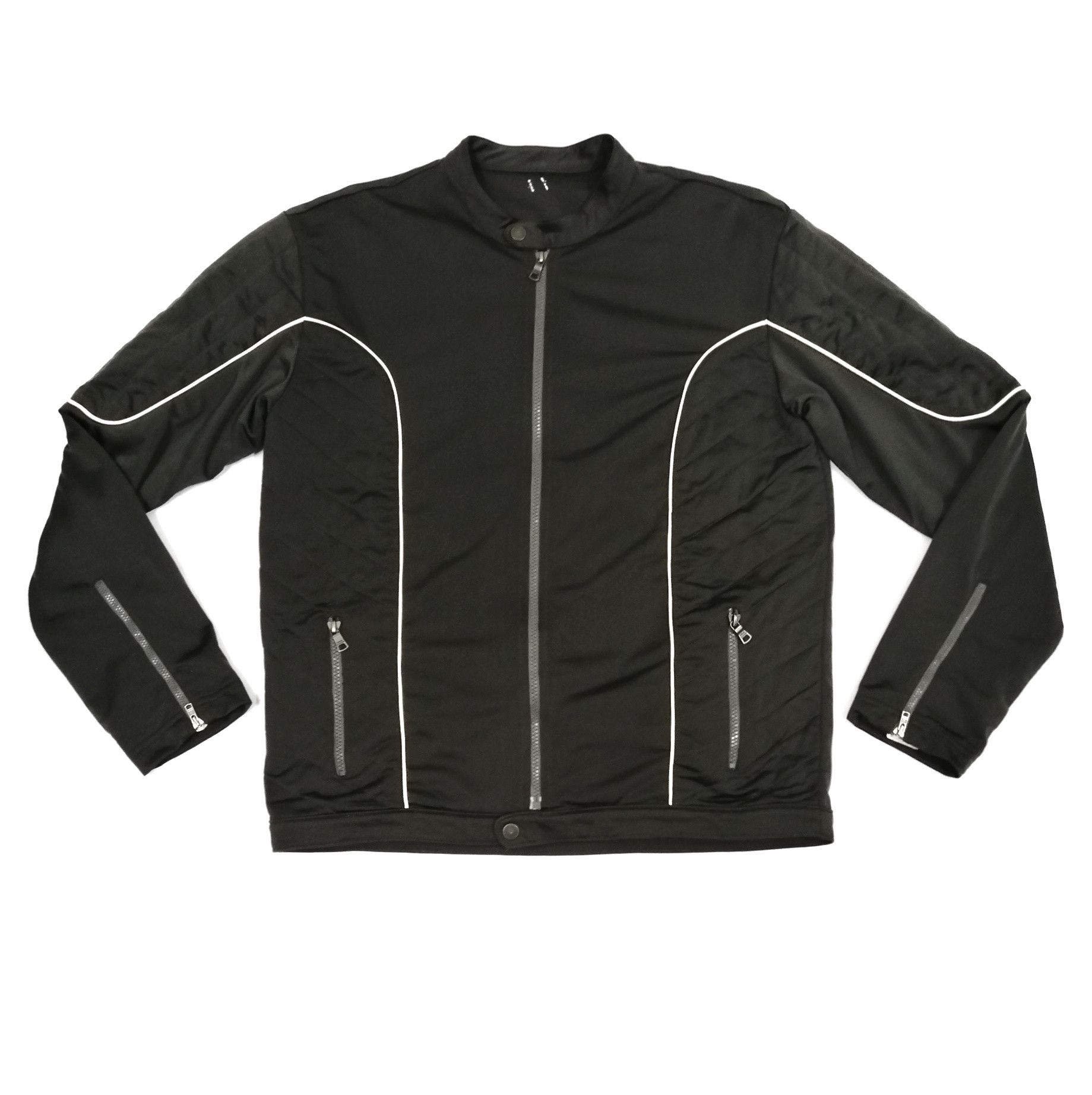 Armani × Armani Exchange Armani Exchange Quilted Padded Polyester Bikers Jacket Size US M / EU 48-50 / 2 - 1 Thumbnail