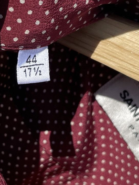 Hedi Slimane × Saint Laurent Paris FW15 silk shirt + ivory polka dots Size US XL / EU 56 / 4 - 3 Thumbnail