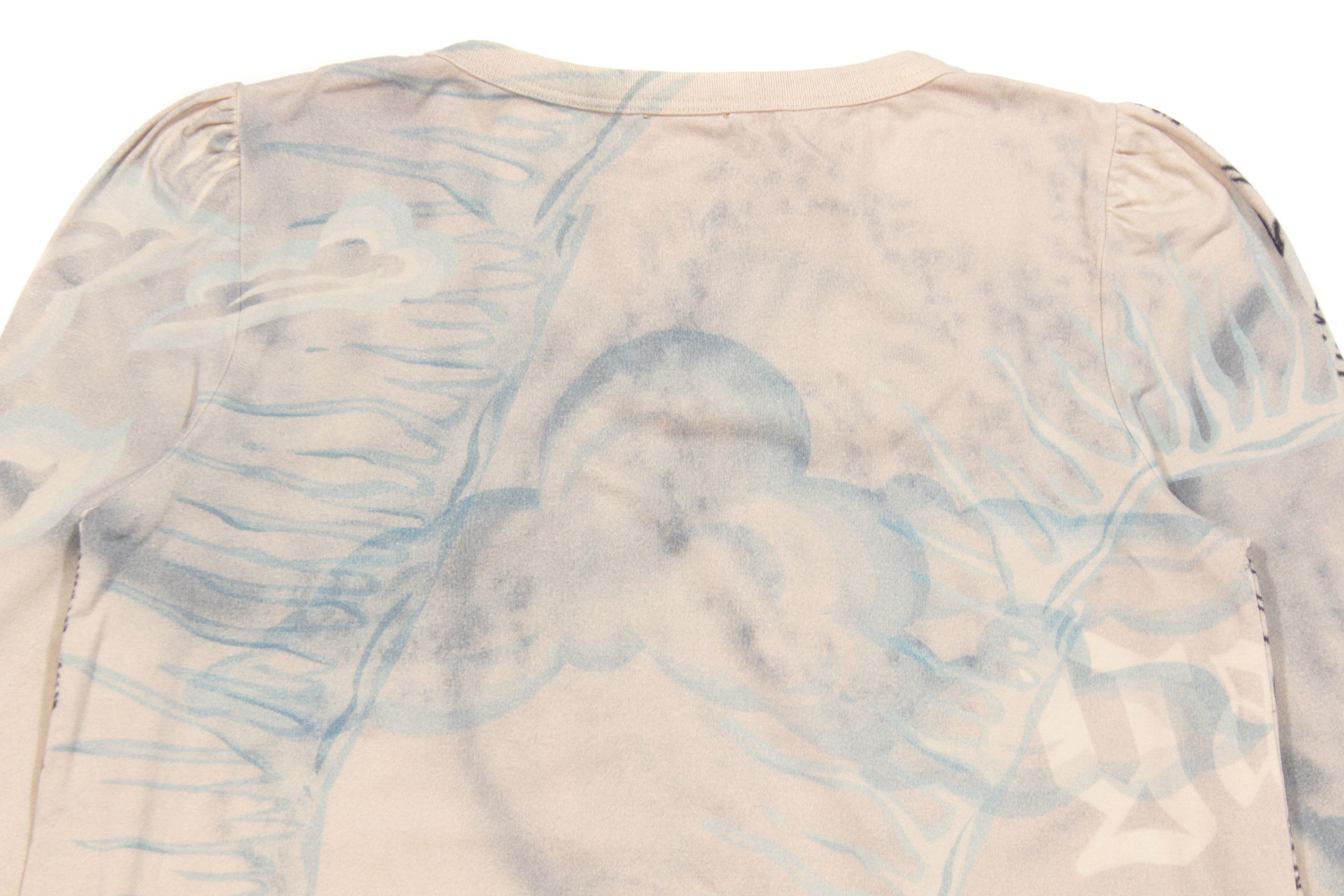 John Galliano 00S Abstract Printed Longsleeve Vintage Size L / US 10 / IT 46 - 6 Thumbnail