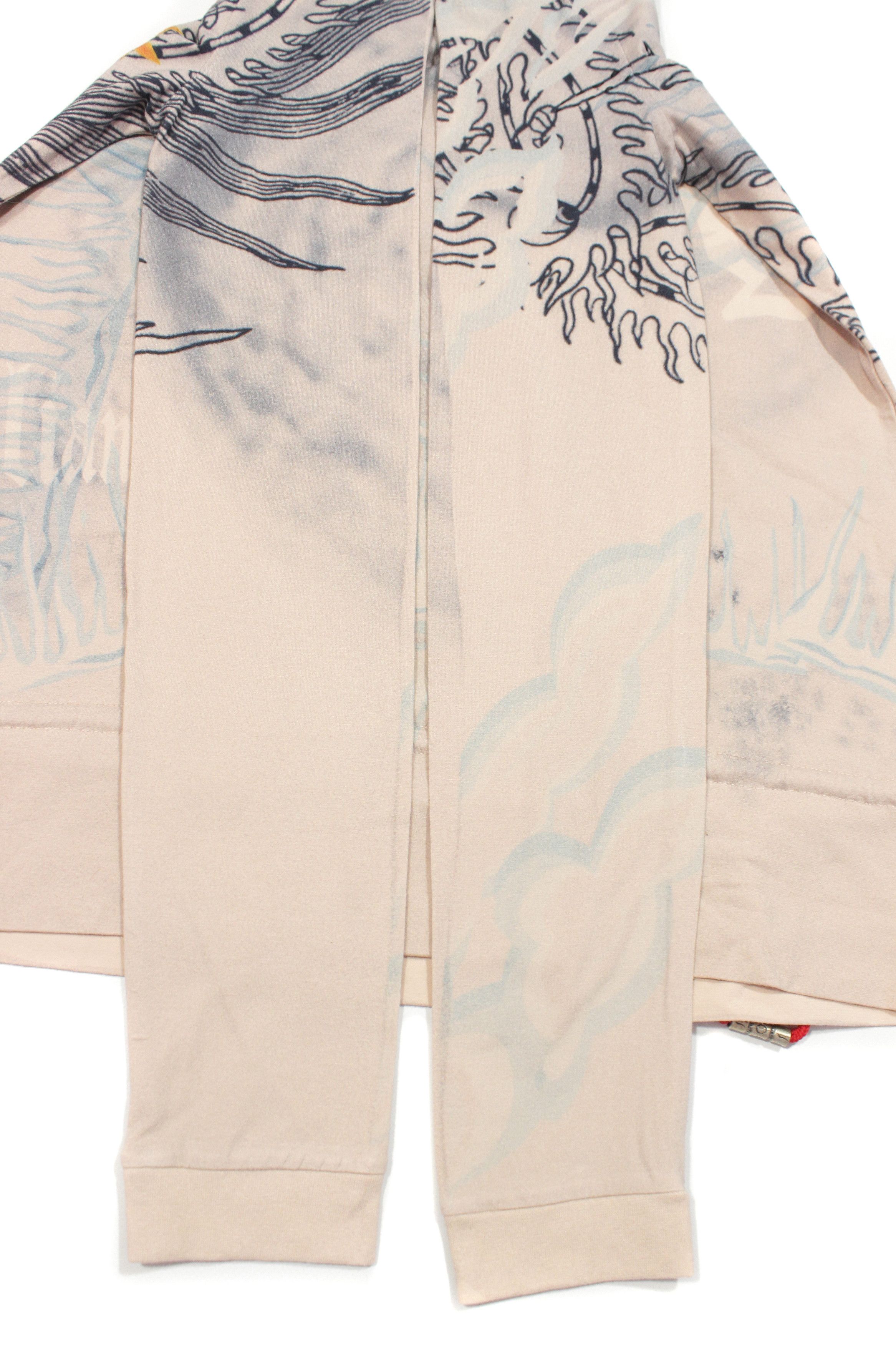 John Galliano 00S Abstract Printed Longsleeve Vintage Size L / US 10 / IT 46 - 8 Thumbnail