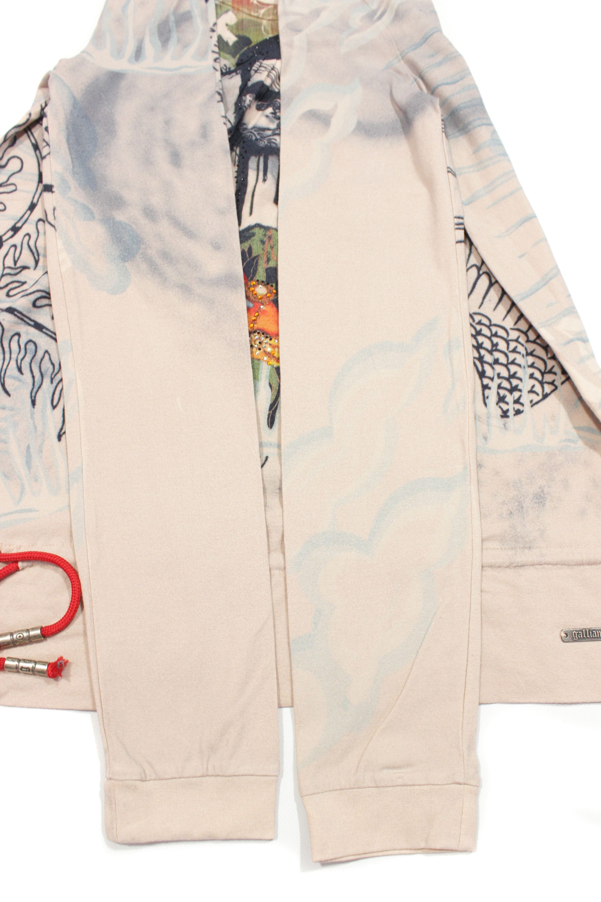 John Galliano 00S Abstract Printed Longsleeve Vintage Size L / US 10 / IT 46 - 7 Thumbnail