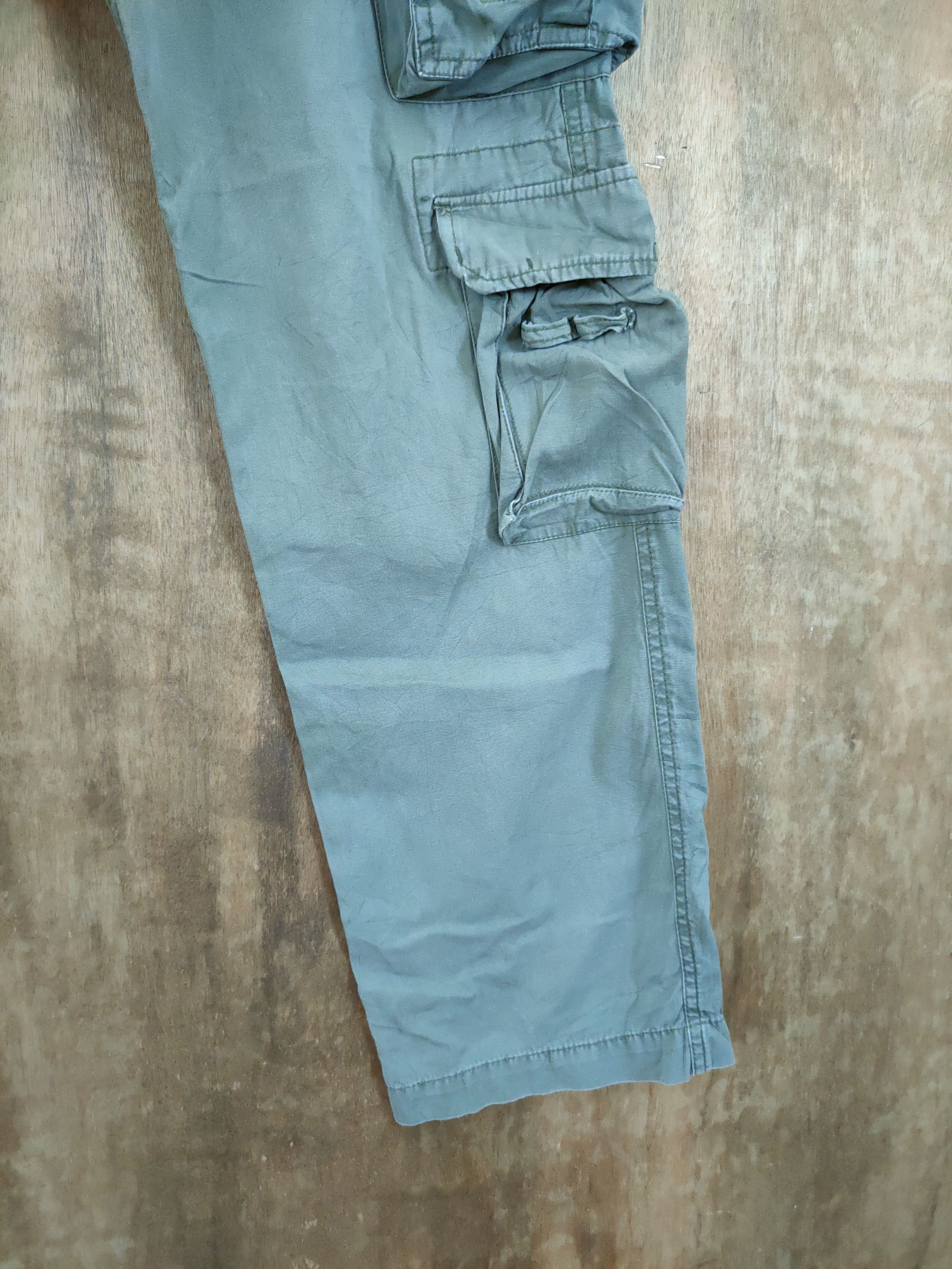 Japanese Brand D Surplus green utility multipocket cargo pants #46-954 Size US 30 / EU 46 - 3 Thumbnail