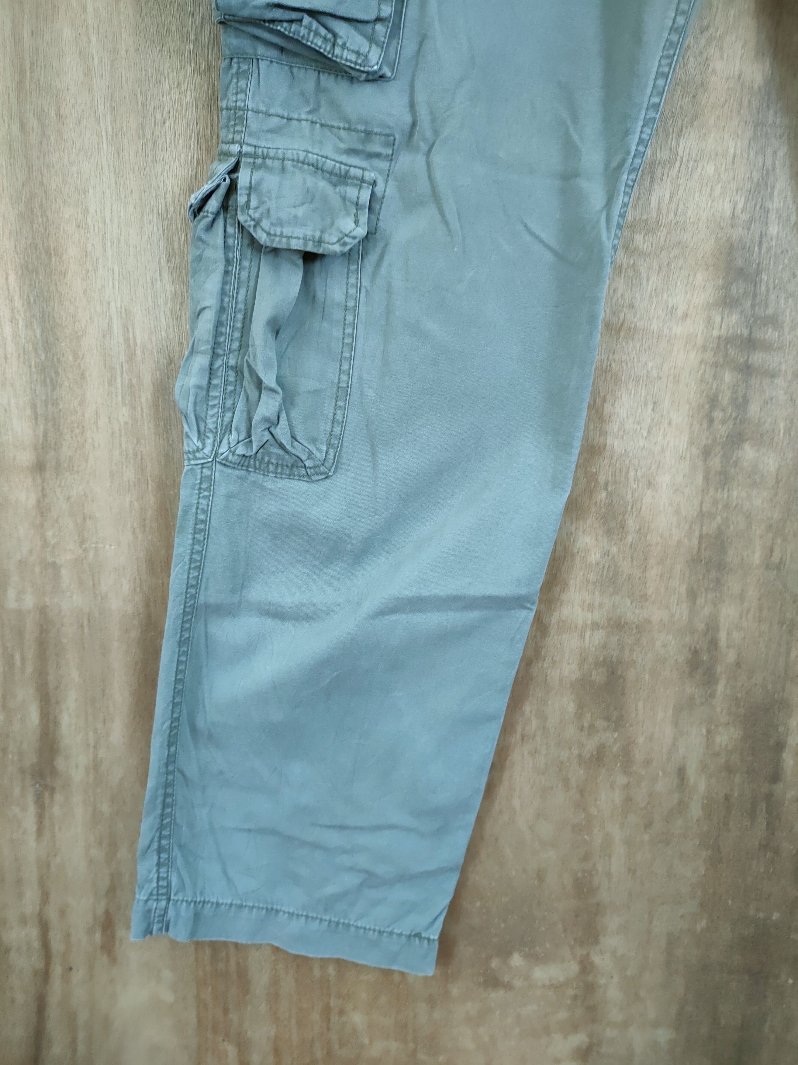 Japanese Brand D Surplus green utility multipocket cargo pants #46-954 Size US 30 / EU 46 - 2 Thumbnail