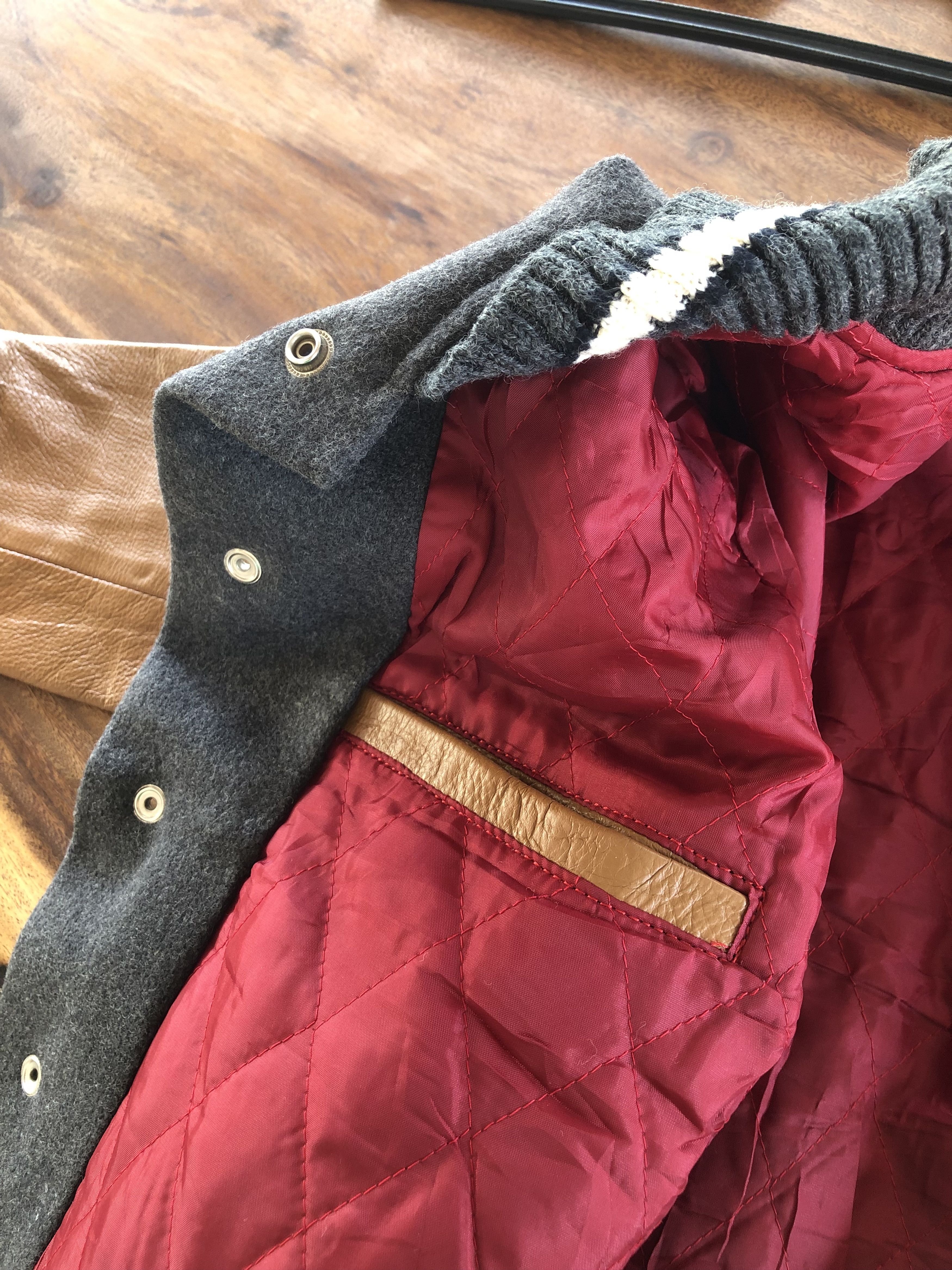 Japanese Brand × Vintage VINTAGE WOOL VARSITY JACKET Size US S / EU 44-46 / 1 - 8 Thumbnail