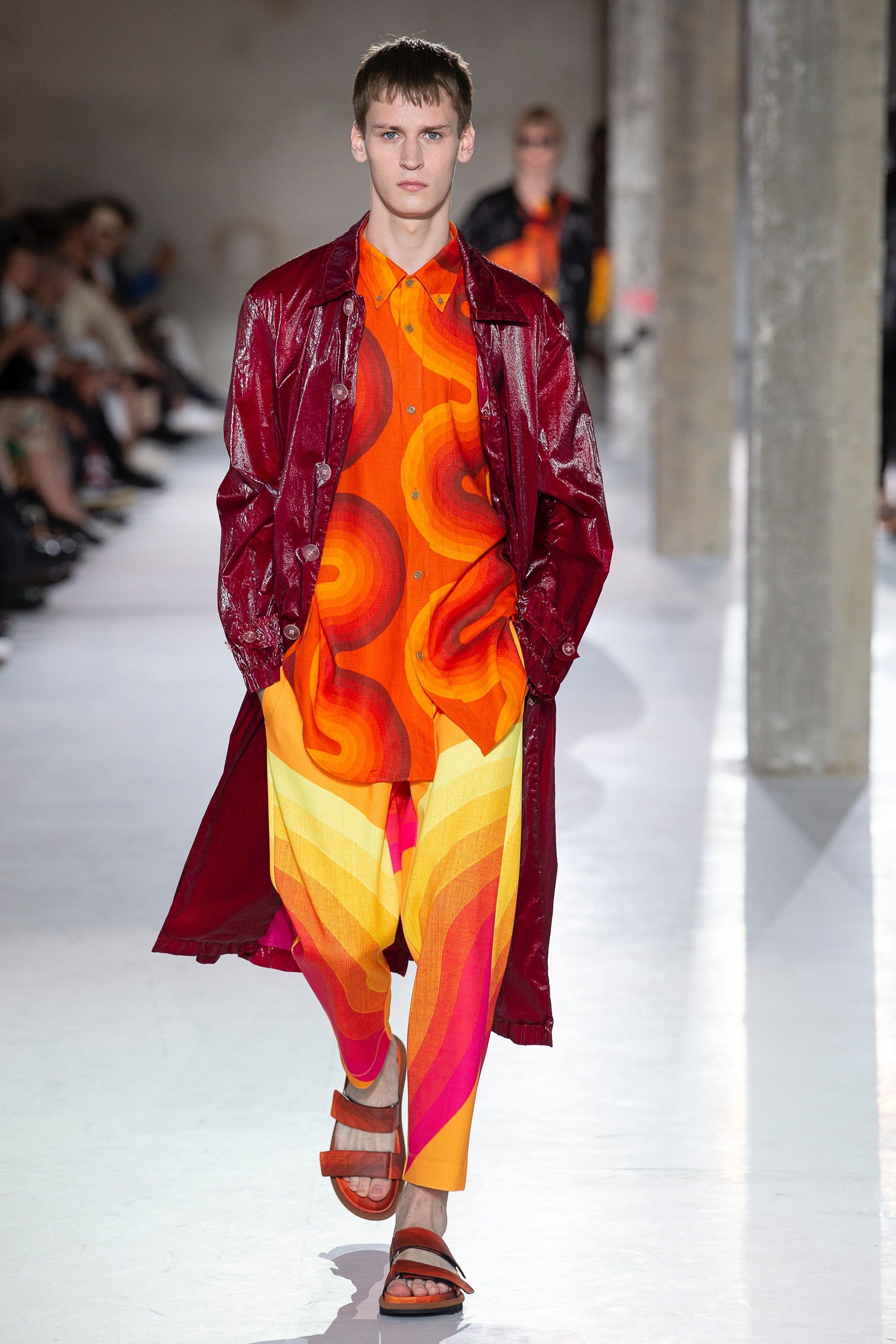 Dries Van Noten LAST ONE ! Verner Panton Orange Waves Size ONE SIZE - 2 Thumbnail