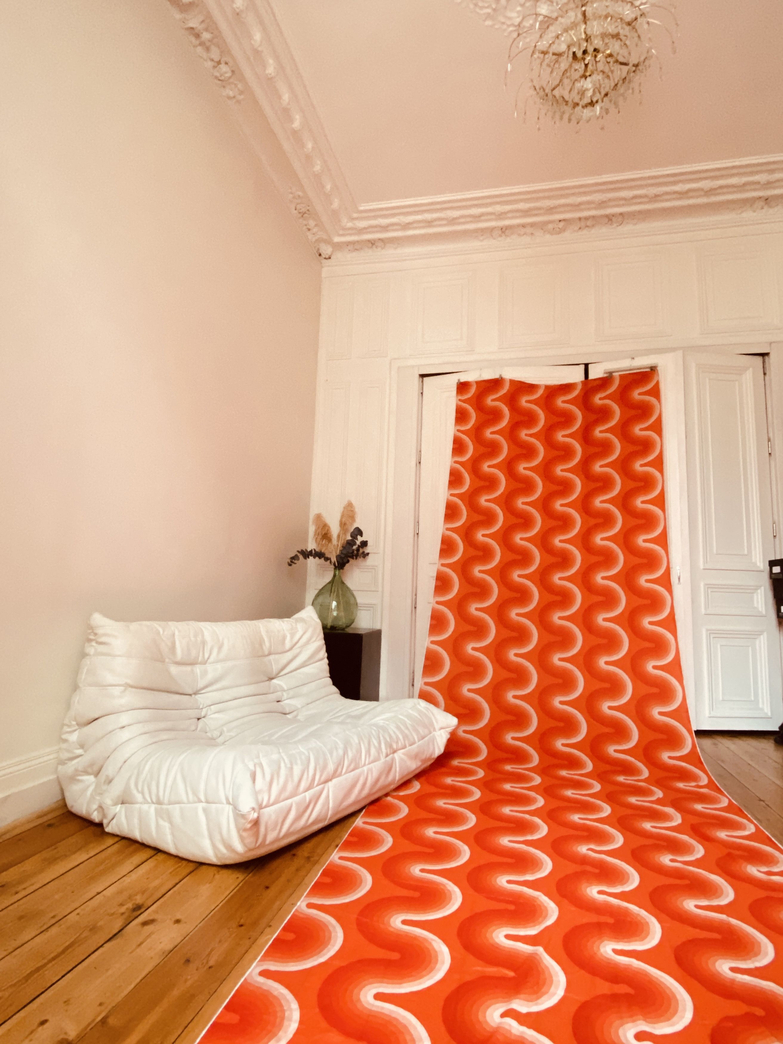 Dries Van Noten LAST ONE ! Verner Panton Orange Waves Size ONE SIZE - 3 Thumbnail