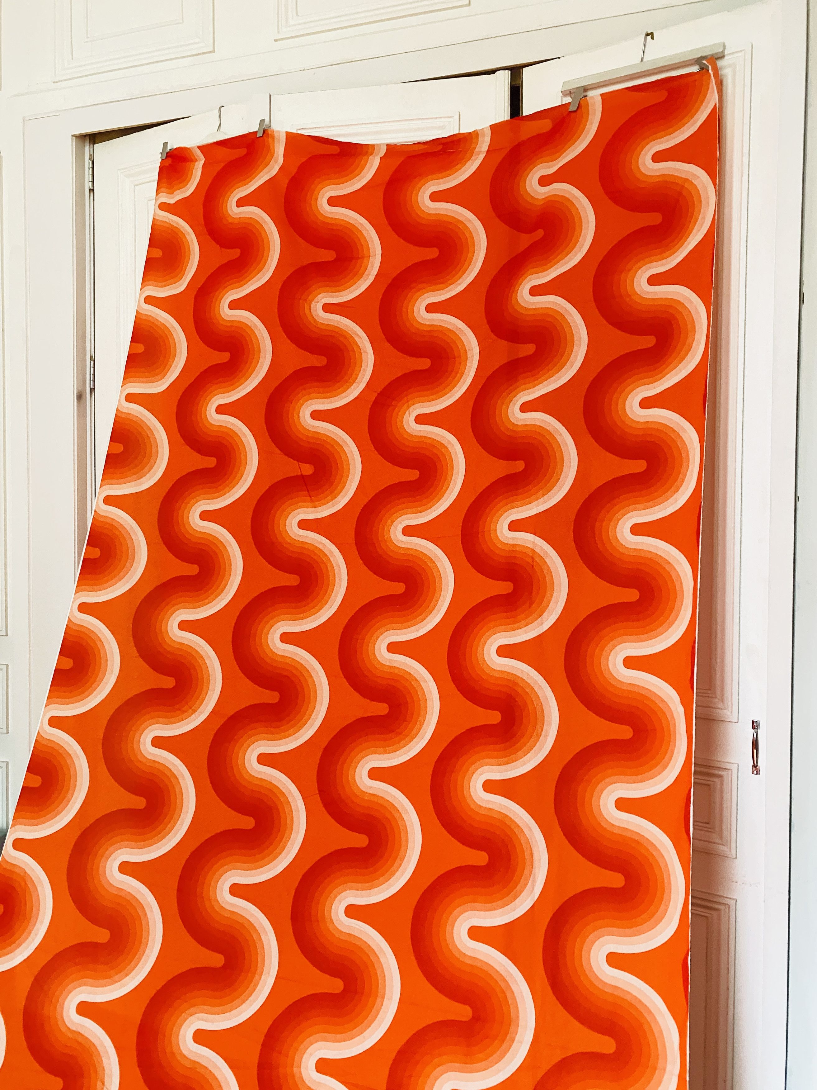 Dries Van Noten LAST ONE ! Verner Panton Orange Waves Size ONE SIZE - 4 Thumbnail