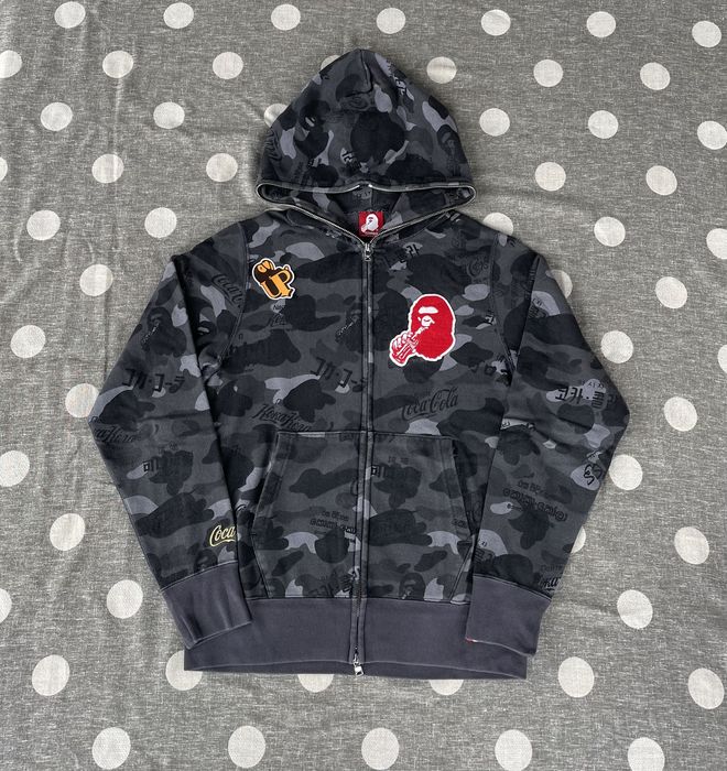 Bape Bape x Coca Cola Ape Head Fullzip Hoodie | Grailed