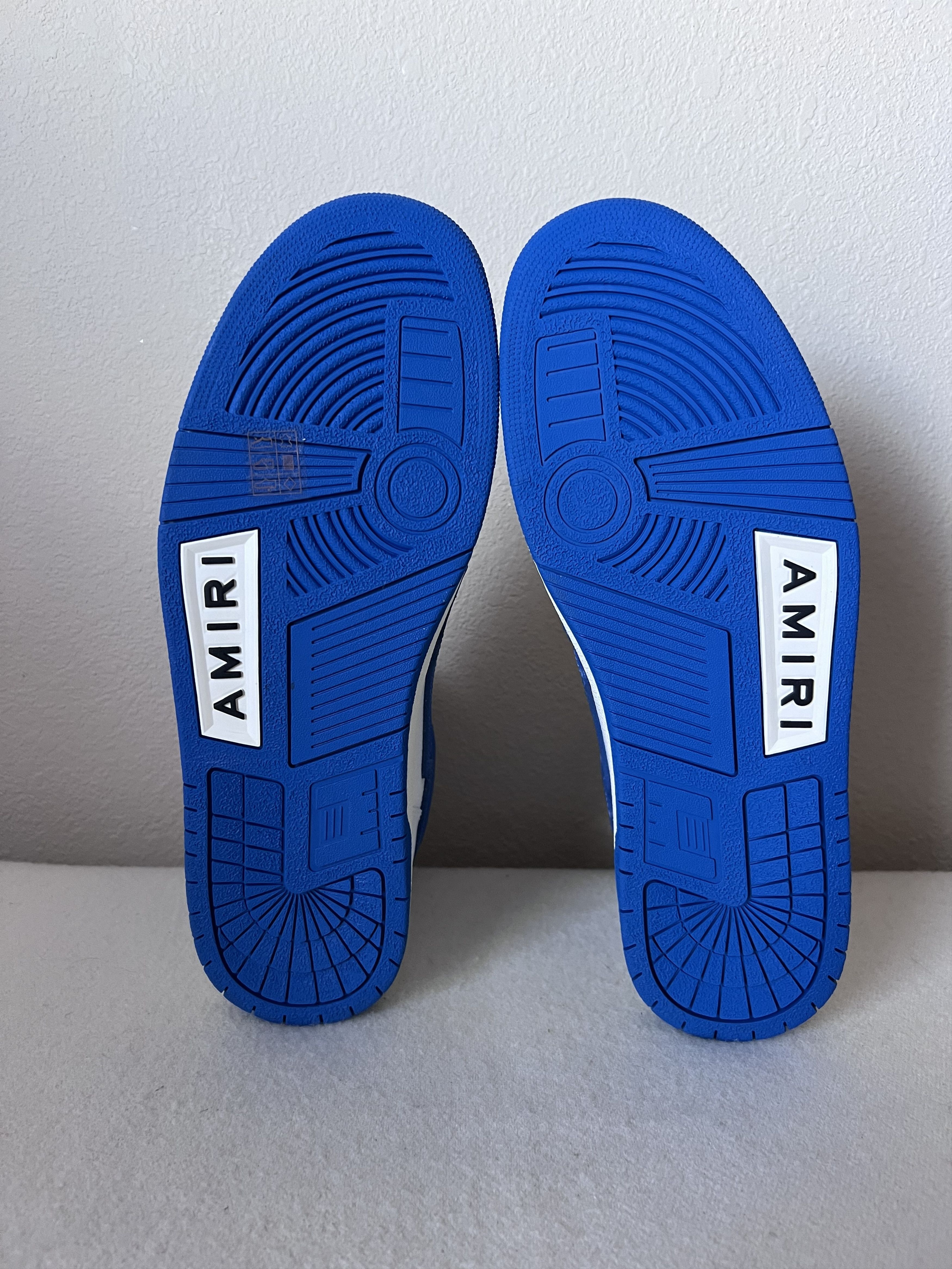 Amiri Amiri Skel Top Hi White Blue Size US 12 / EU 45 - 6 Thumbnail