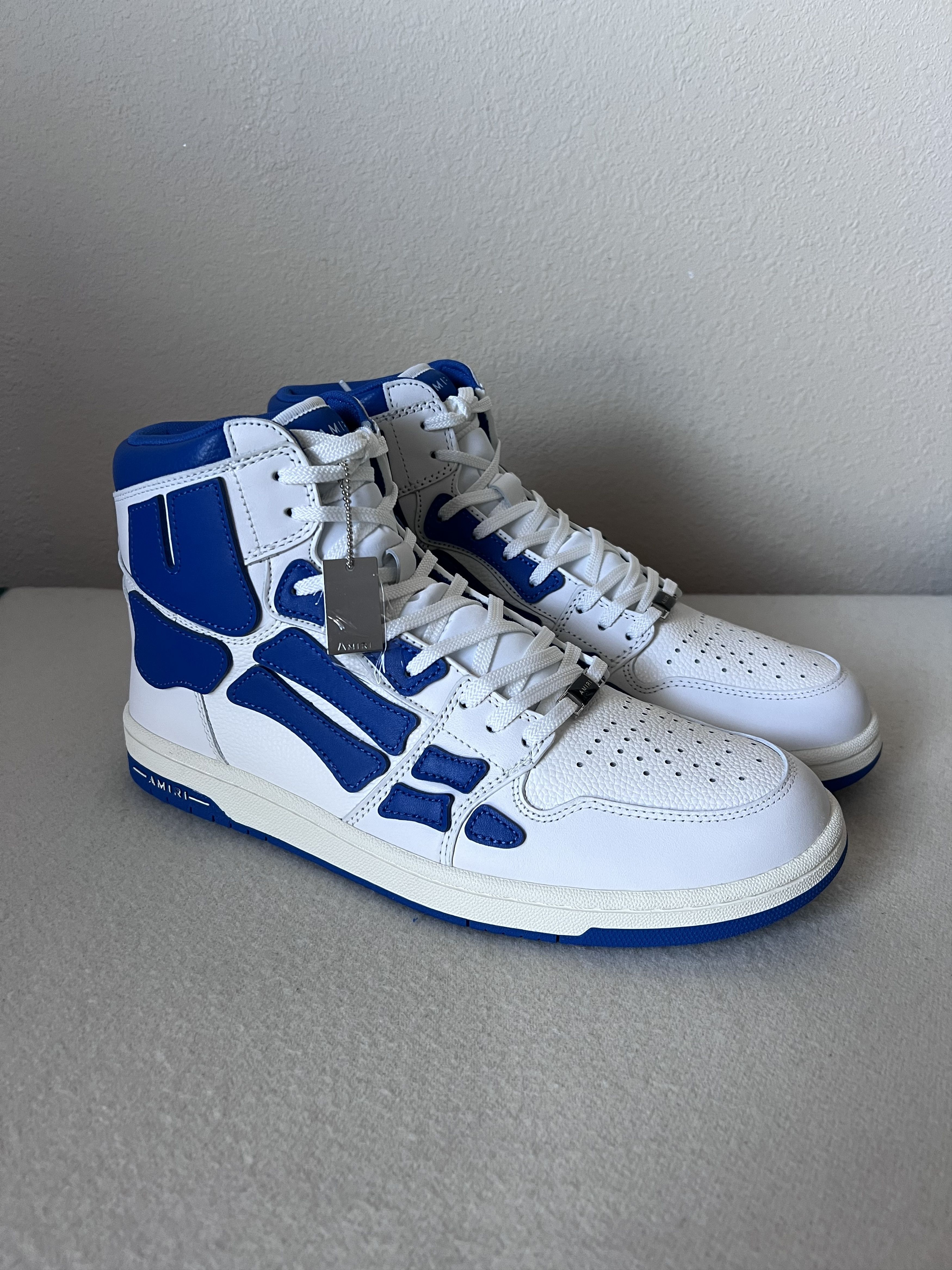 Amiri Skel Top Hi White Blue