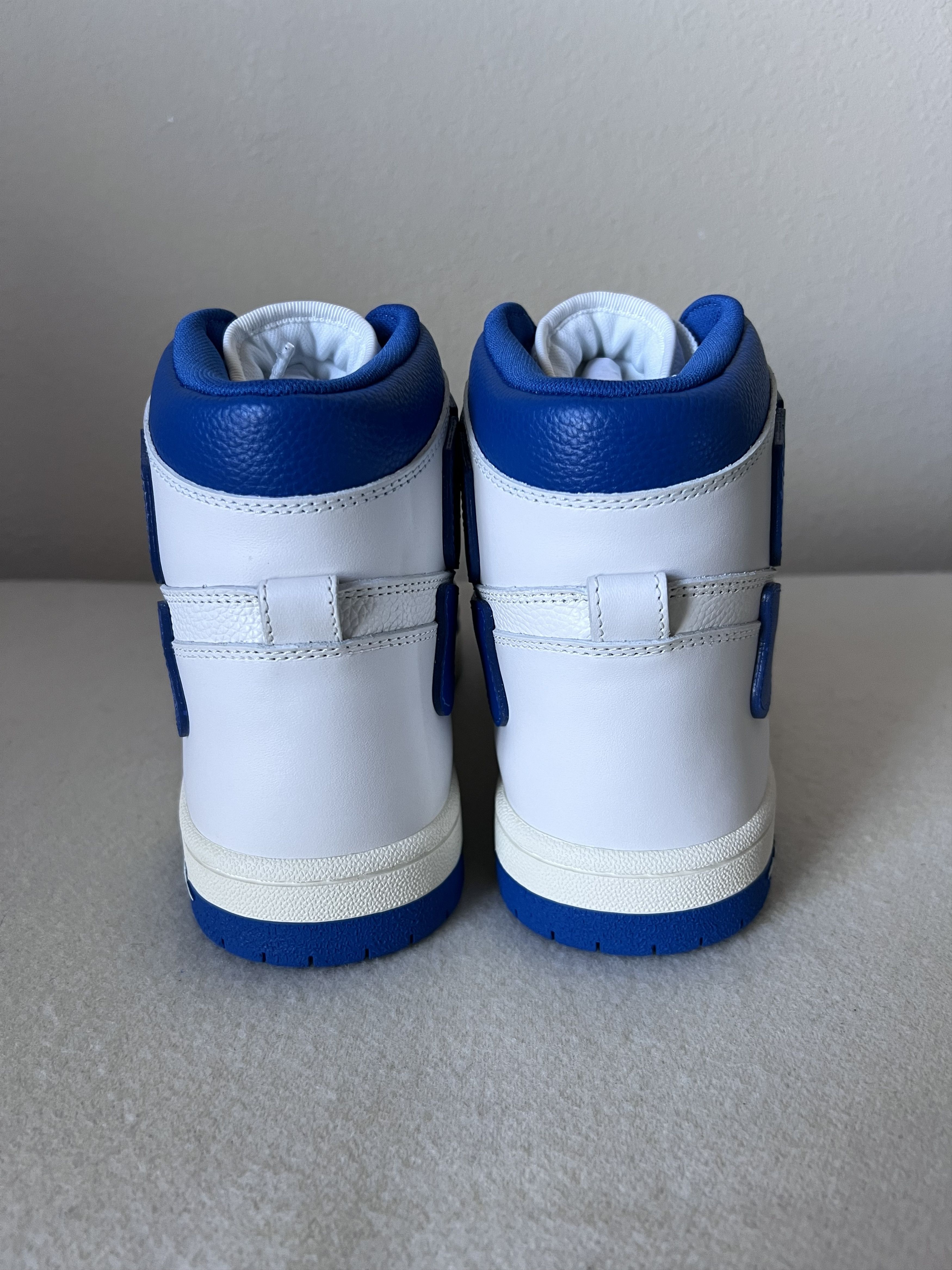 Amiri Amiri Skel Top Hi White Blue Size US 12 / EU 45 - 5 Thumbnail