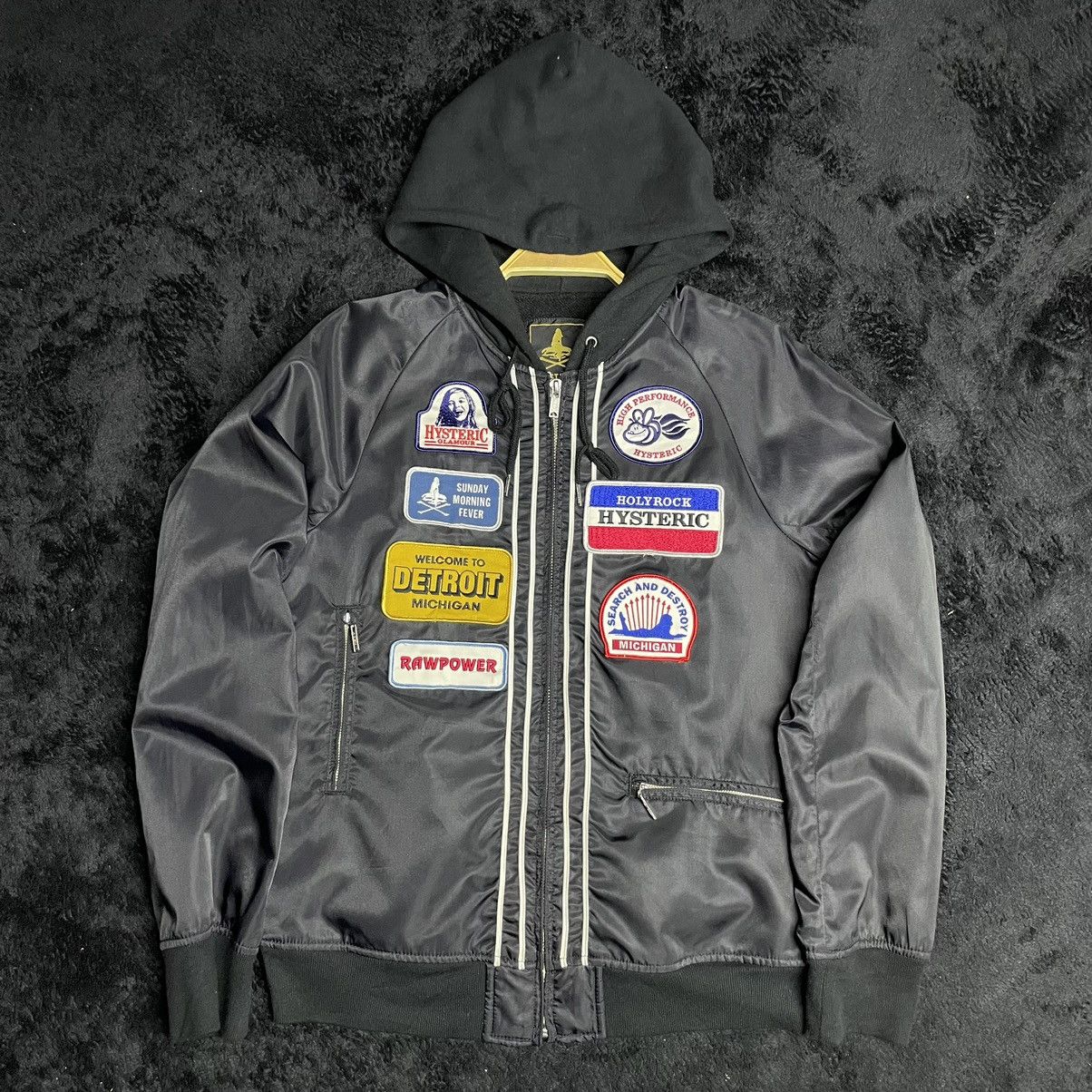 Hysteric Glamour a53 Hysteric Glamour Fullpatch hooded bomber jacket Size US S / EU 44-46 / 1 - 2 Thumbnail