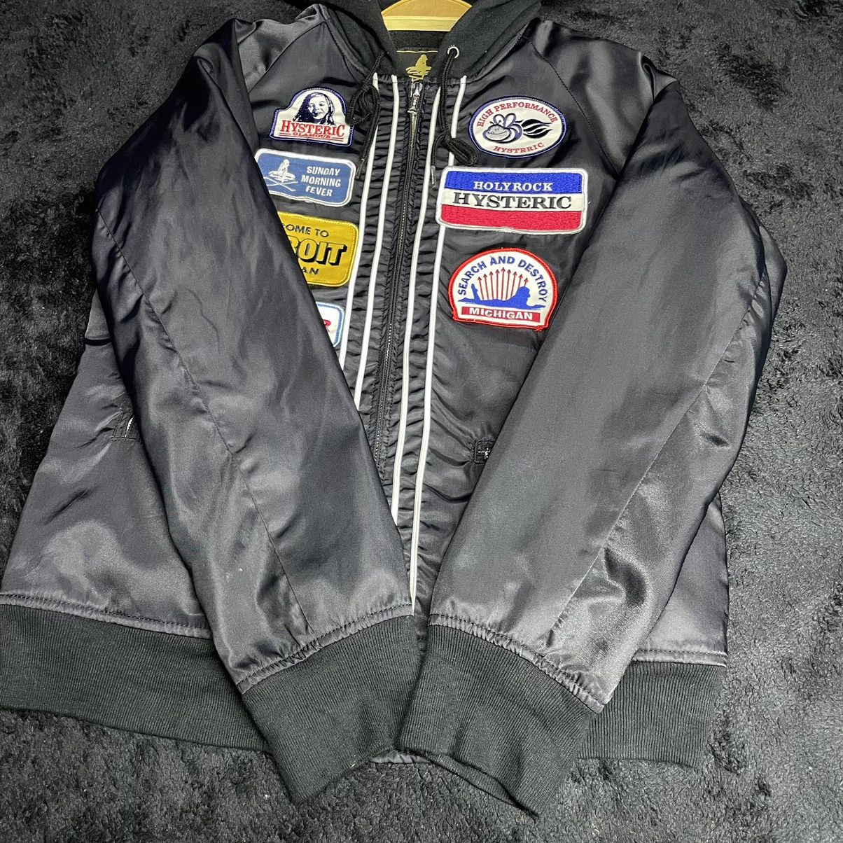 Hysteric Glamour a53 Hysteric Glamour Fullpatch hooded bomber jacket Size US S / EU 44-46 / 1 - 11 Thumbnail