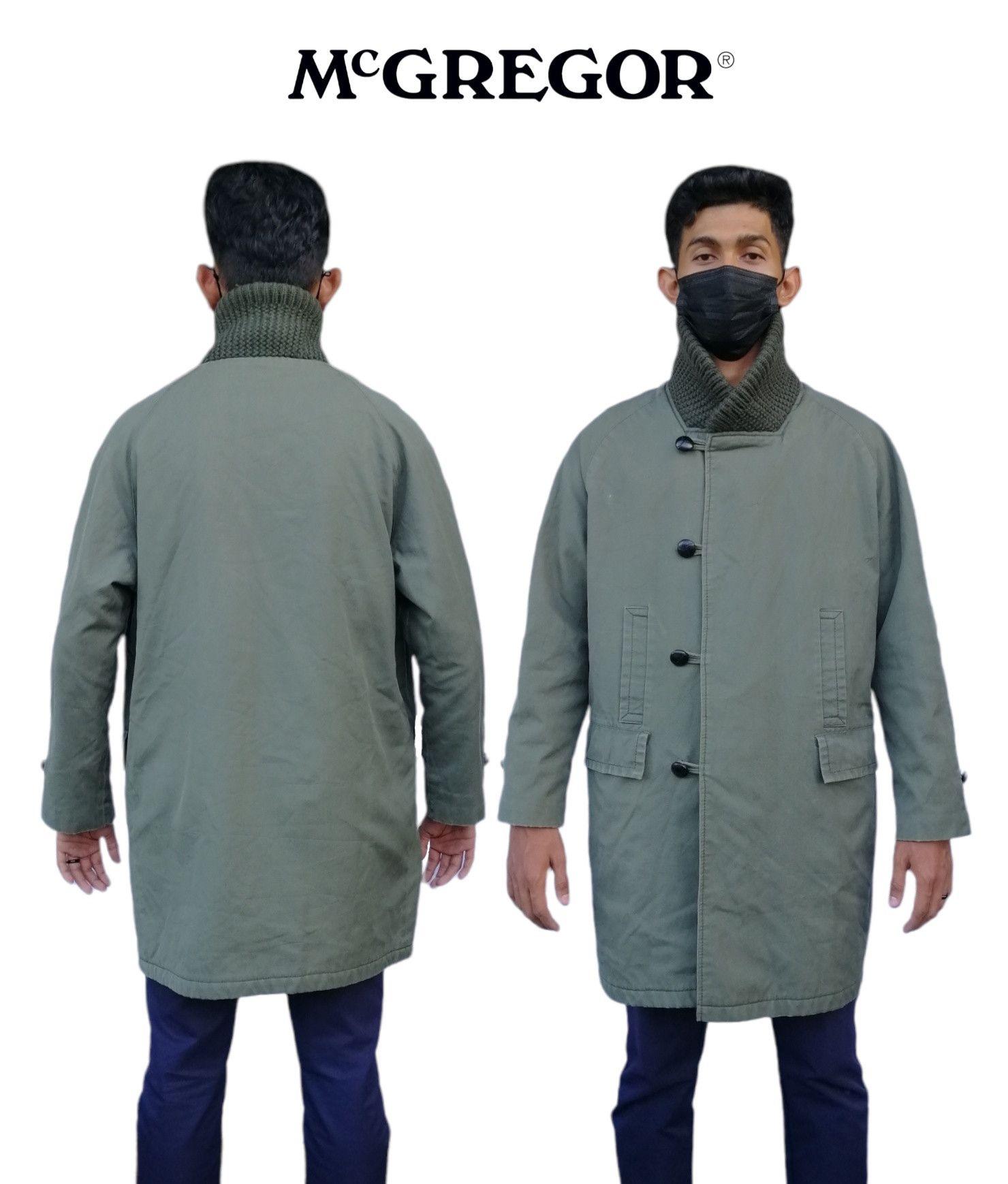 image of Avant Garde x Mcgregor Vintage Mcgregor Army Green Jacket, Men's (Size Large)
