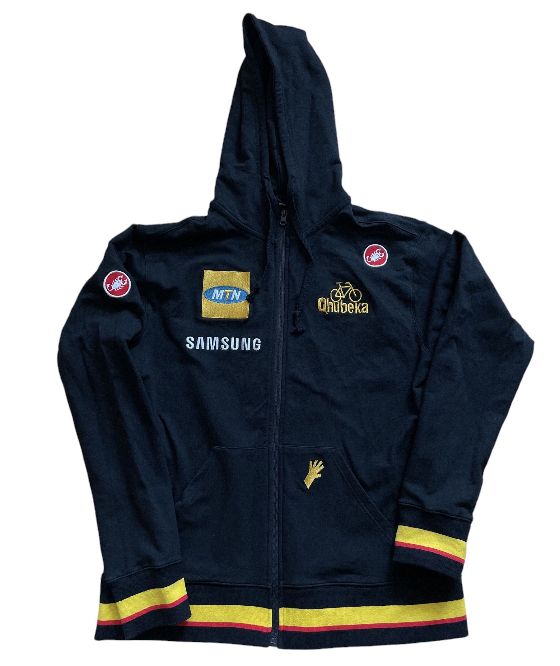 Samsung MNT Qhubeka Samsung Pro Cycling Team ZIP Hoodie Jersey Rare Size US XL / EU 56 / 4 - 1 Thumbnail