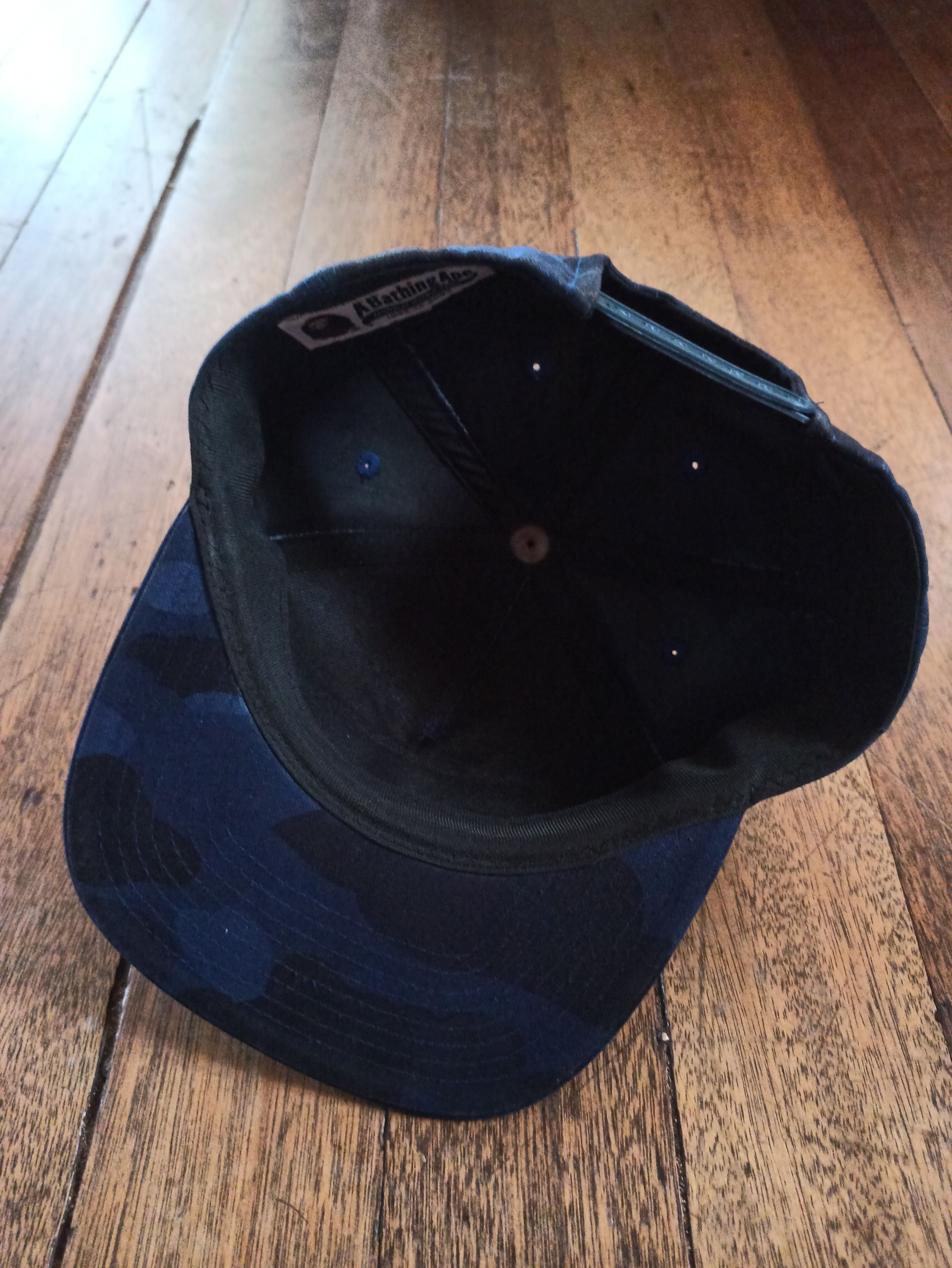 Bape BAPE Color Camo Snap Back Cap Navy Blue Size ONE SIZE - 5 Thumbnail