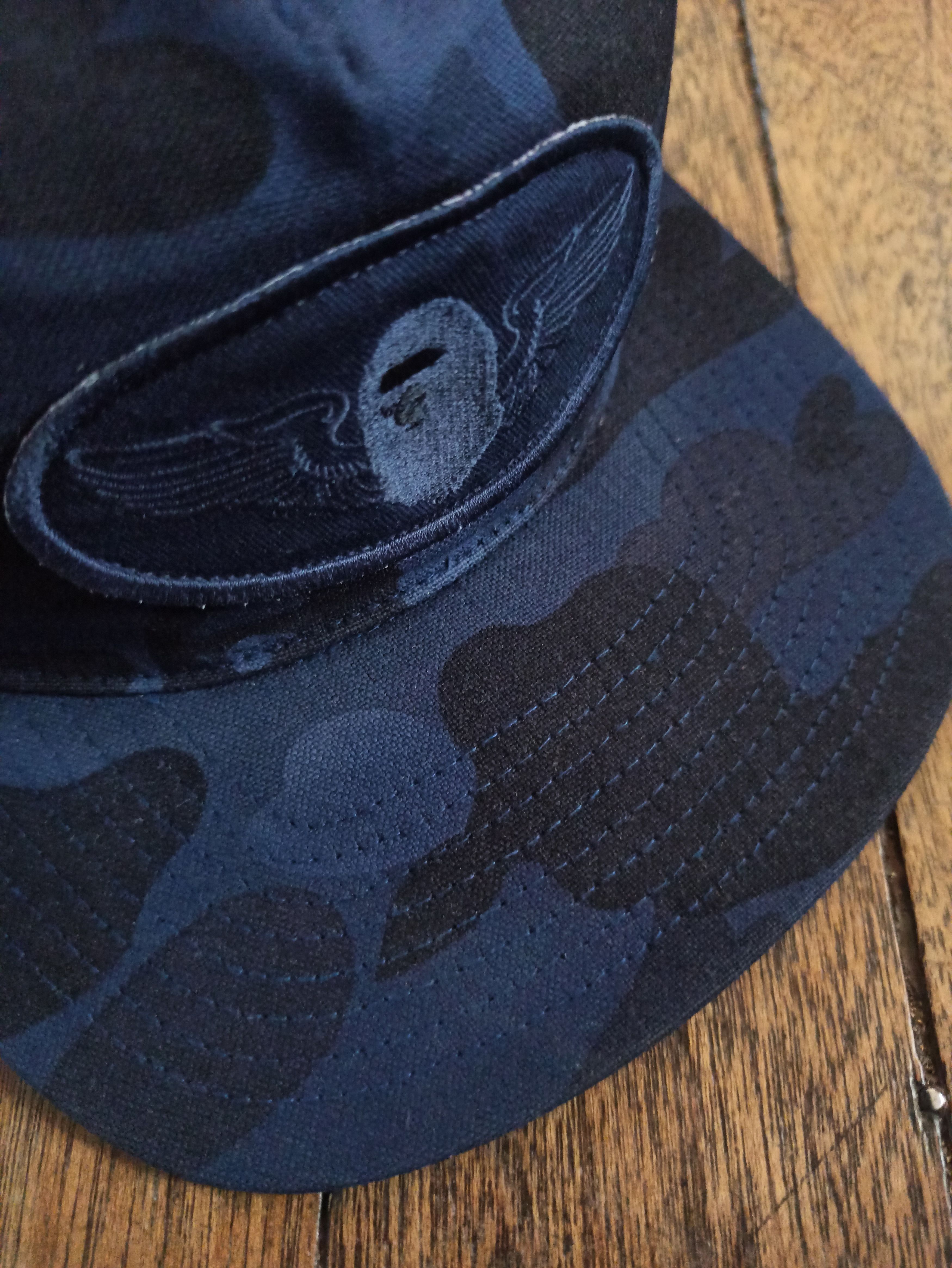 Bape BAPE Color Camo Snap Back Cap Navy Blue Size ONE SIZE - 2 Thumbnail