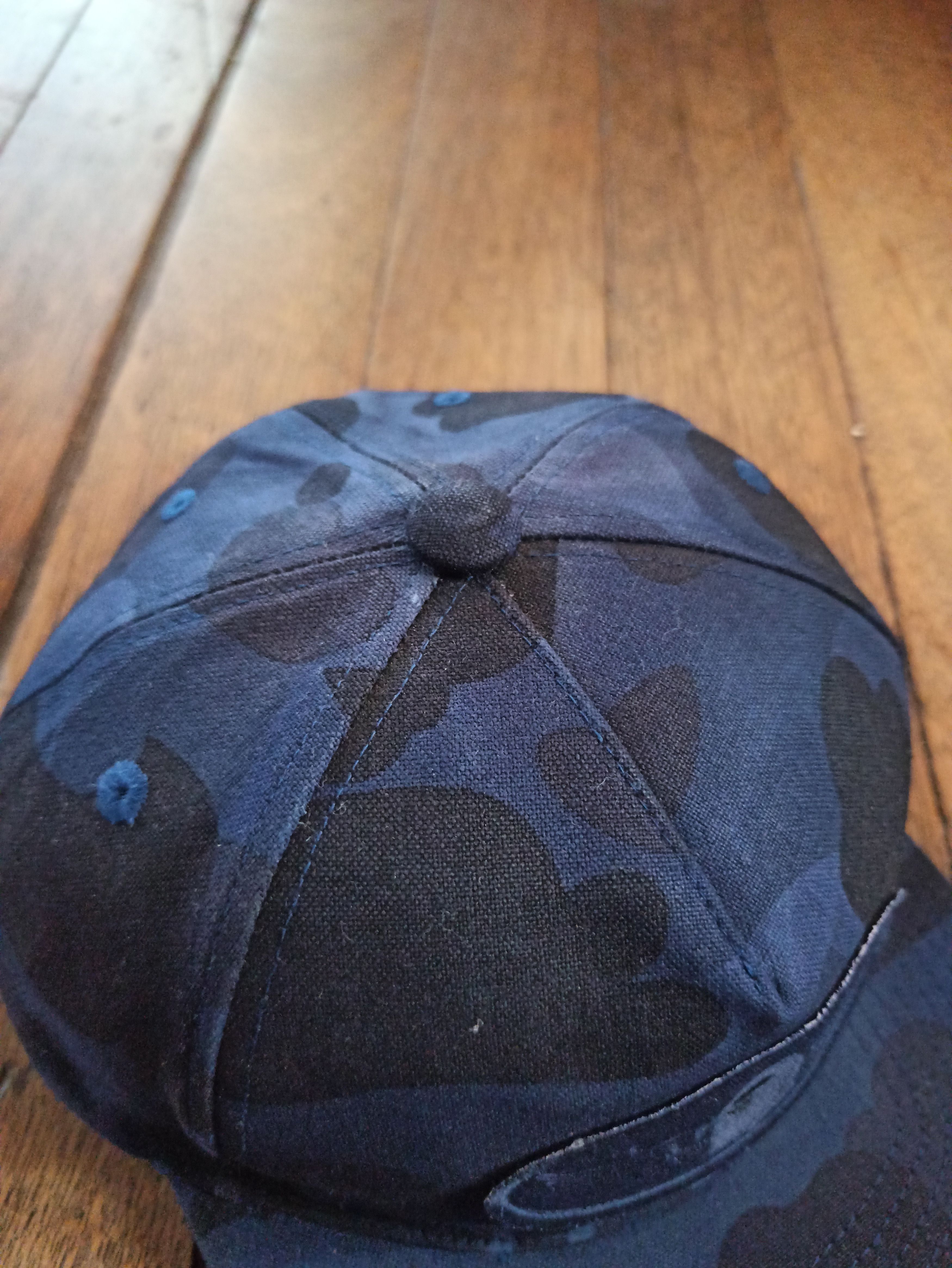 Bape BAPE Color Camo Snap Back Cap Navy Blue Size ONE SIZE - 3 Thumbnail