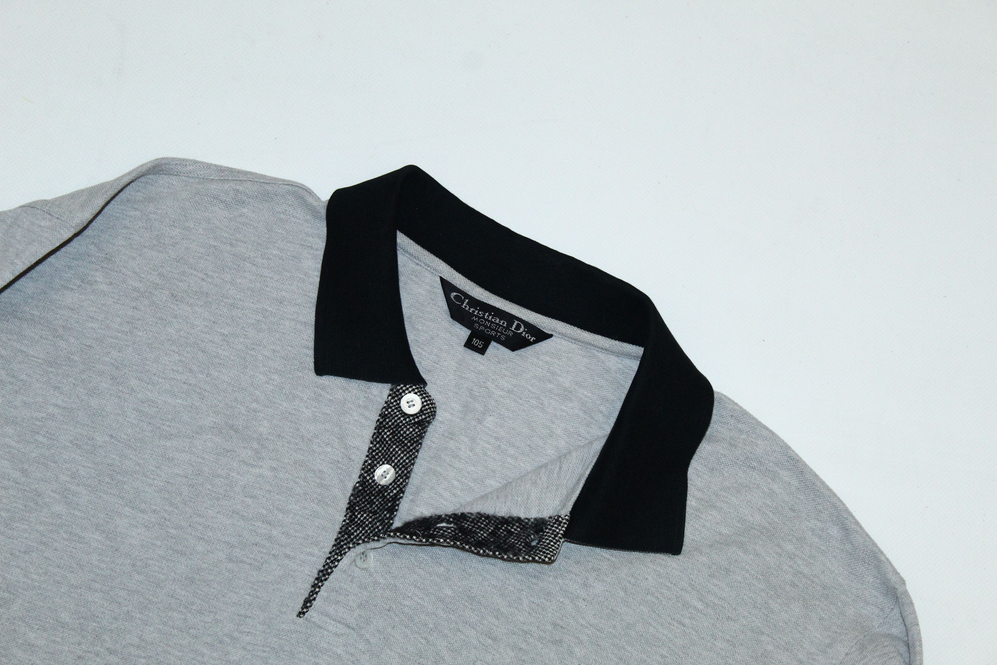 Christian Dior Monsieur 💥Christian Dior Monsieur Sports Signatured L/S Polo Shirt Size US XL / EU 56 / 4 - 2 Thumbnail