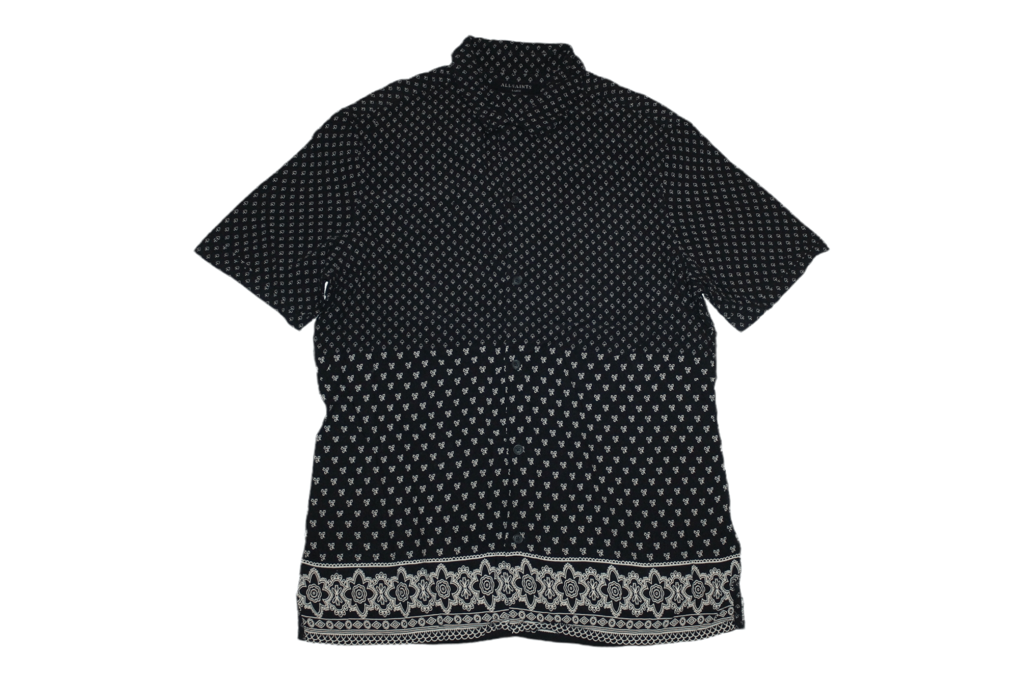 Allsaints Allsaints Bordure Viscose SS Shirt. Size US L / EU 52-54 / 3 - 1 Thumbnail