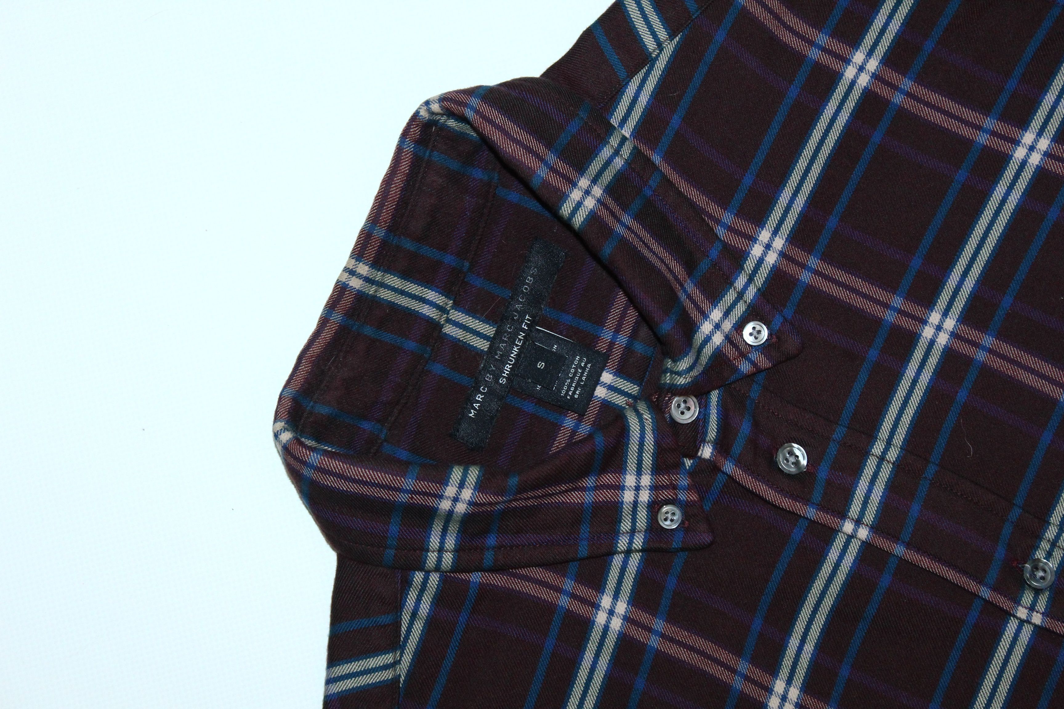 Marc by Marc Jacobs Marc by Marc Jacobs Shrunken Fit Plaid Rugged Flannel Shirt Size US M / EU 48-50 / 2 - 4 Thumbnail